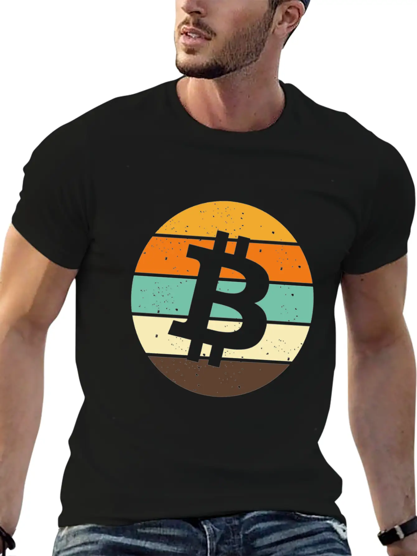 Retro Bitcoin Vintage Crypto Blockchain Unisex Casual T-Shirt – Clean Design For Daily Comfort