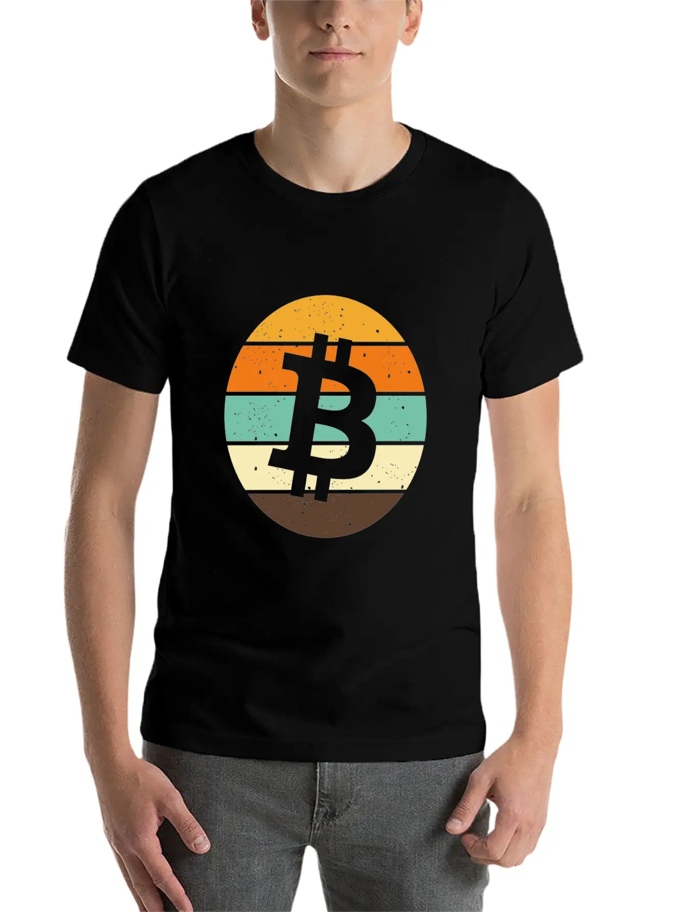 Retro Bitcoin Vintage Crypto Blockchain Unisex Casual T-Shirt – Clean Design For Daily Comfort
