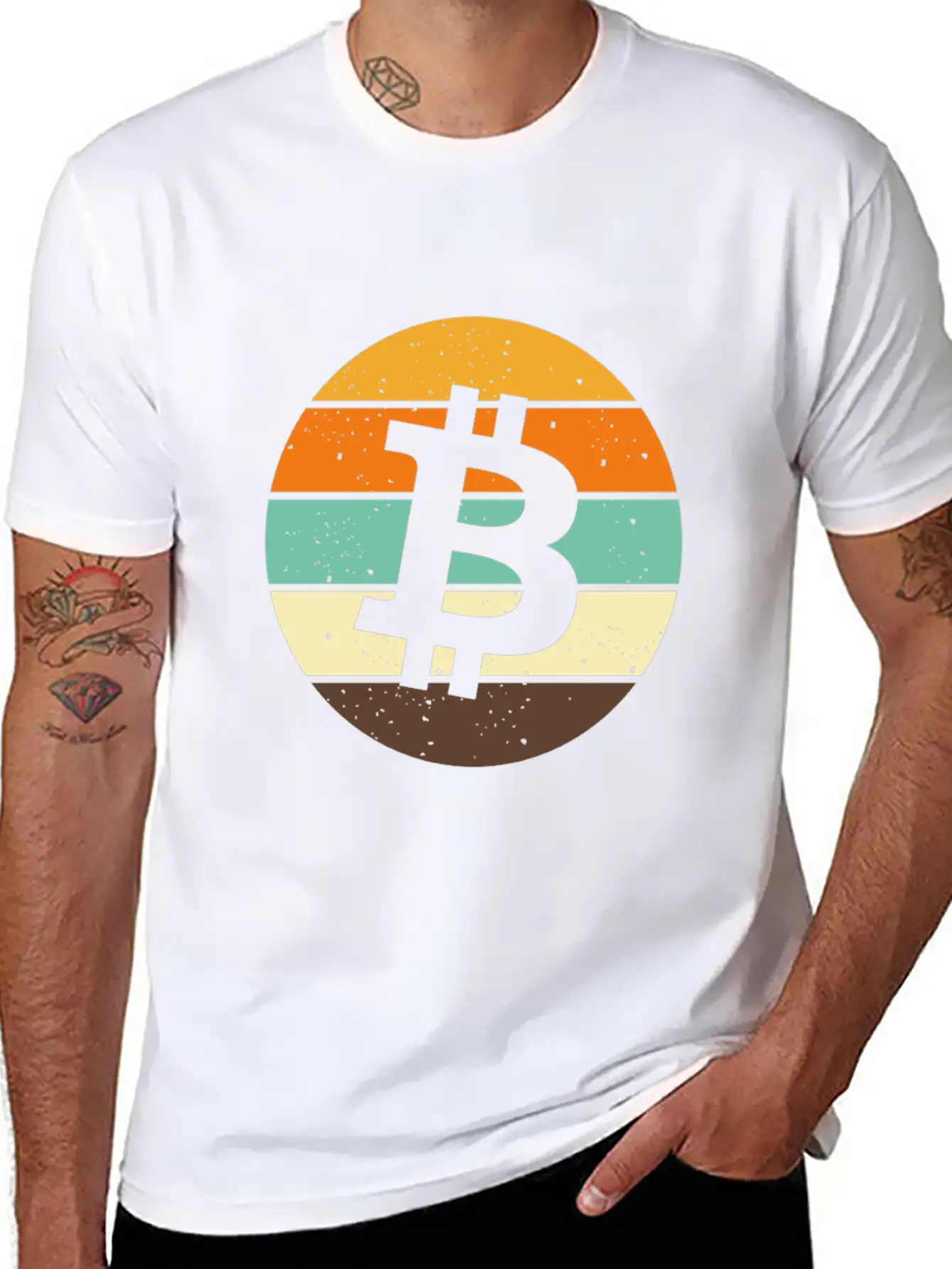 Retro Bitcoin Vintage Crypto Blockchain Unisex Casual T-Shirt – Clean Design For Daily Comfort