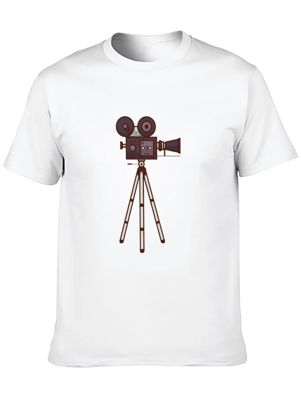 Retro Cine Camera Unisex Casual T-Shirt – Clean Design For Daily Comfort