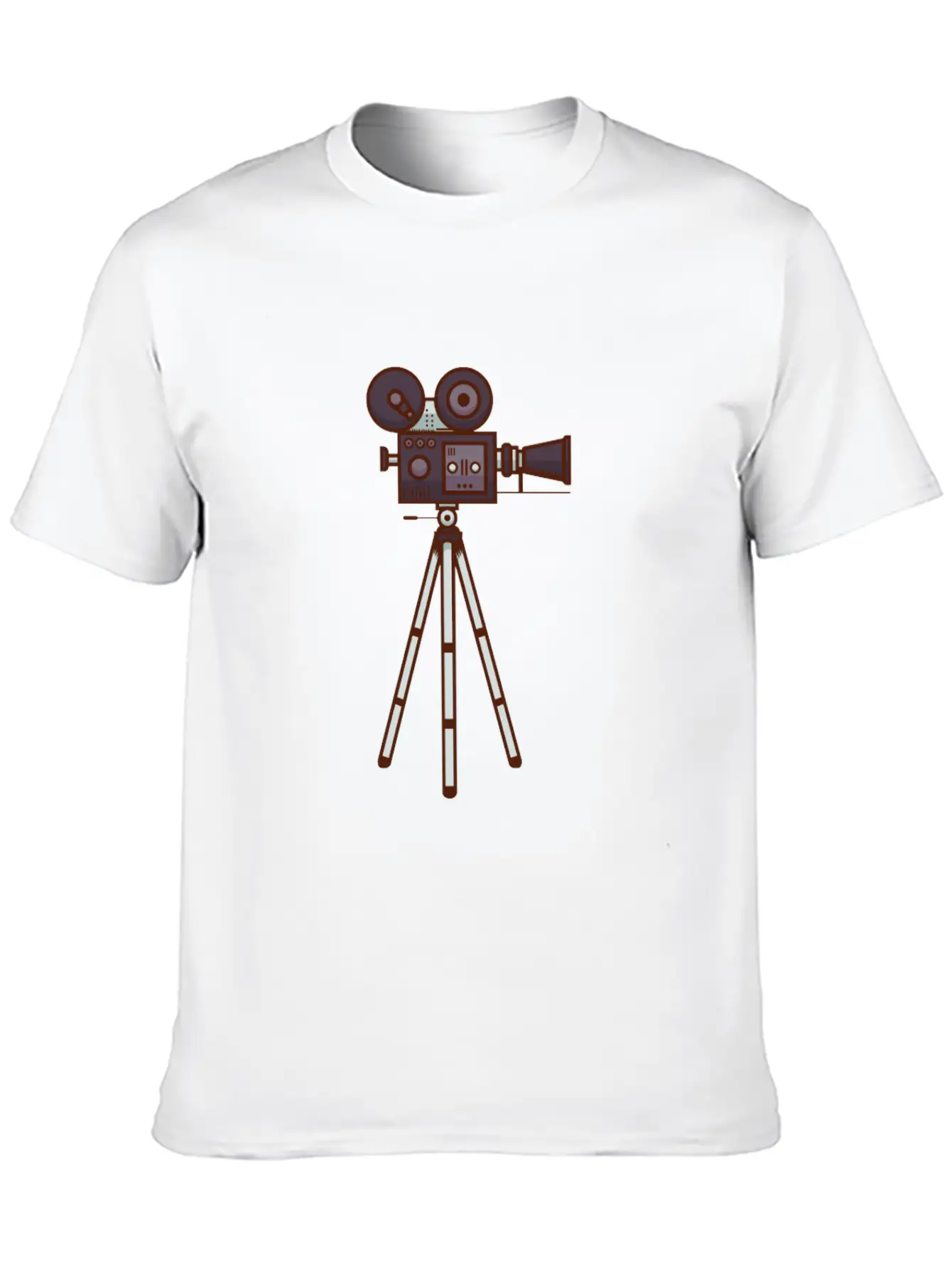 Retro Cine Camera Unisex Casual T-Shirt – Clean Design For Daily Comfort