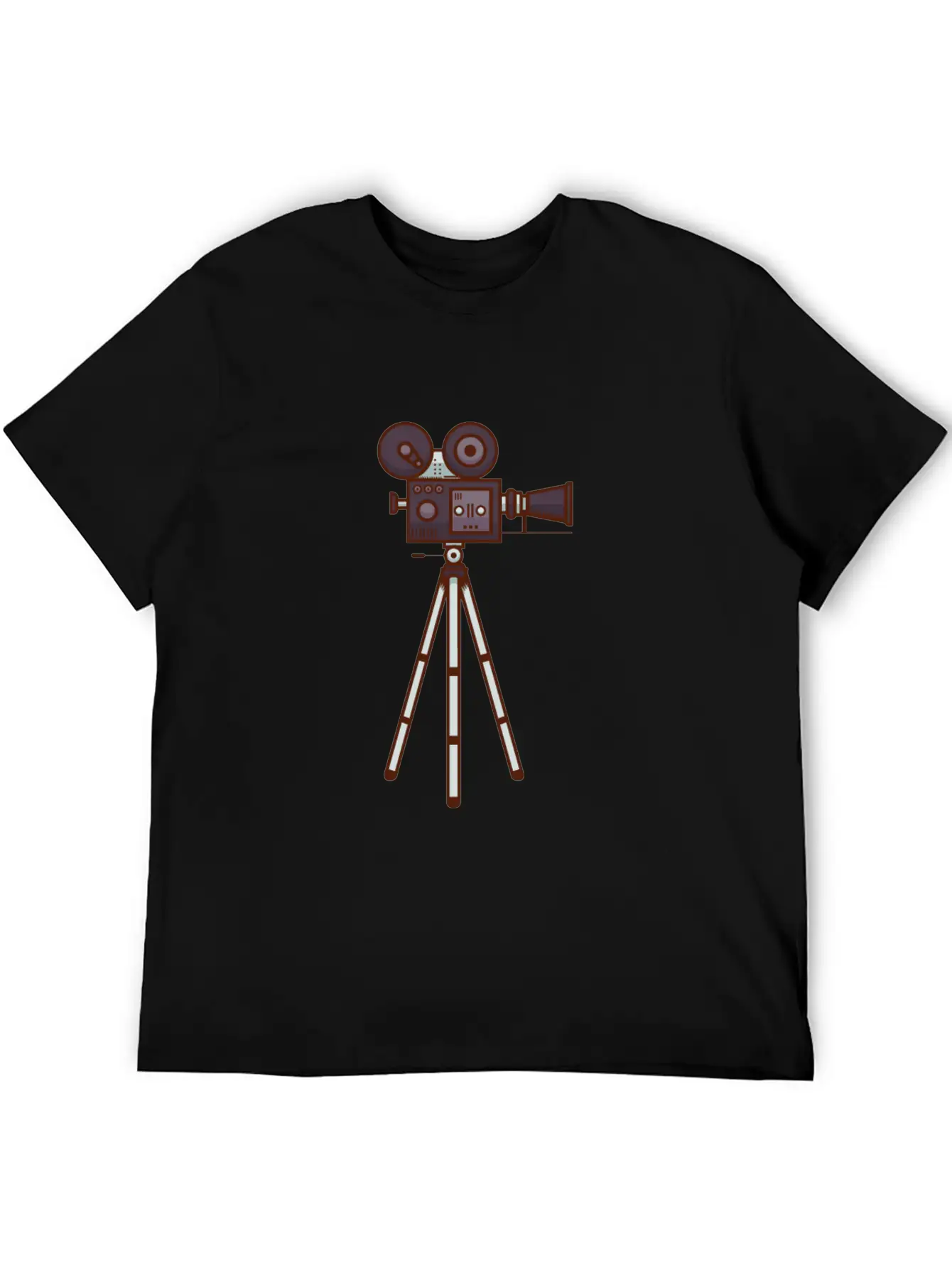 Retro Cine Camera Unisex Casual T-Shirt – Clean Design For Daily Comfort
