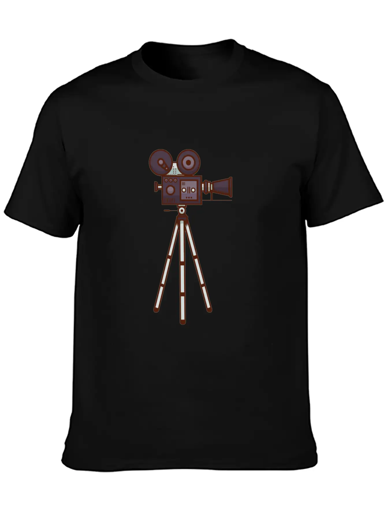 Retro Cine Camera Unisex Casual T-Shirt – Clean Design For Daily Comfort