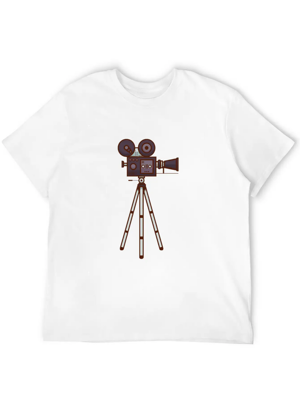 Retro Cine Camera Unisex Casual T-Shirt – Clean Design For Daily Comfort