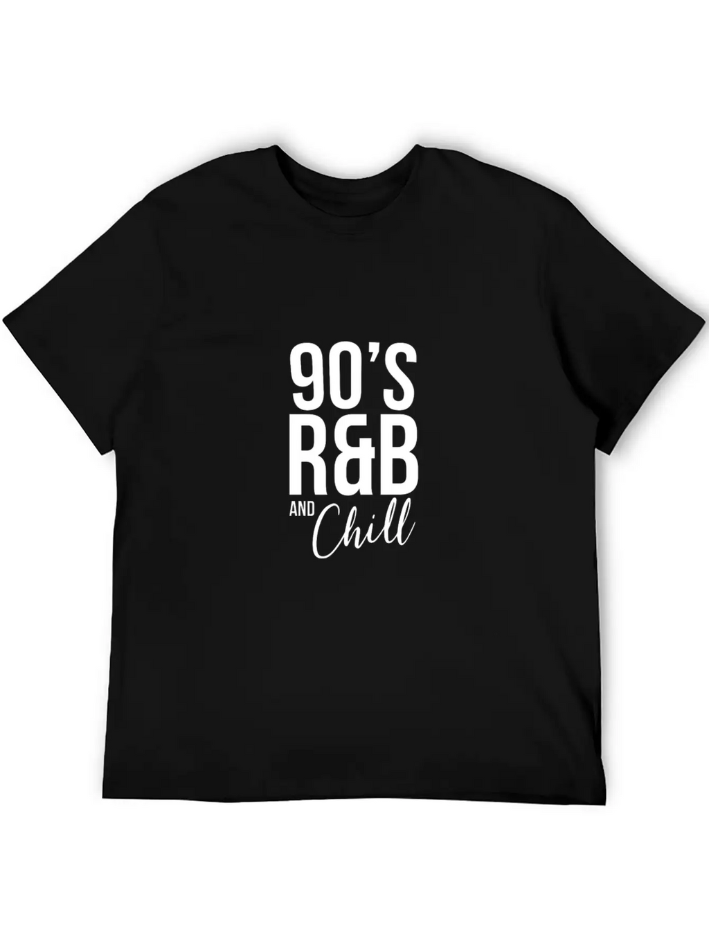 Retro Cool I Love 90'S R&B & Chill R&B Music Lover Casual Graphic T-Shirt – Simple And Comfortable Daily Wear