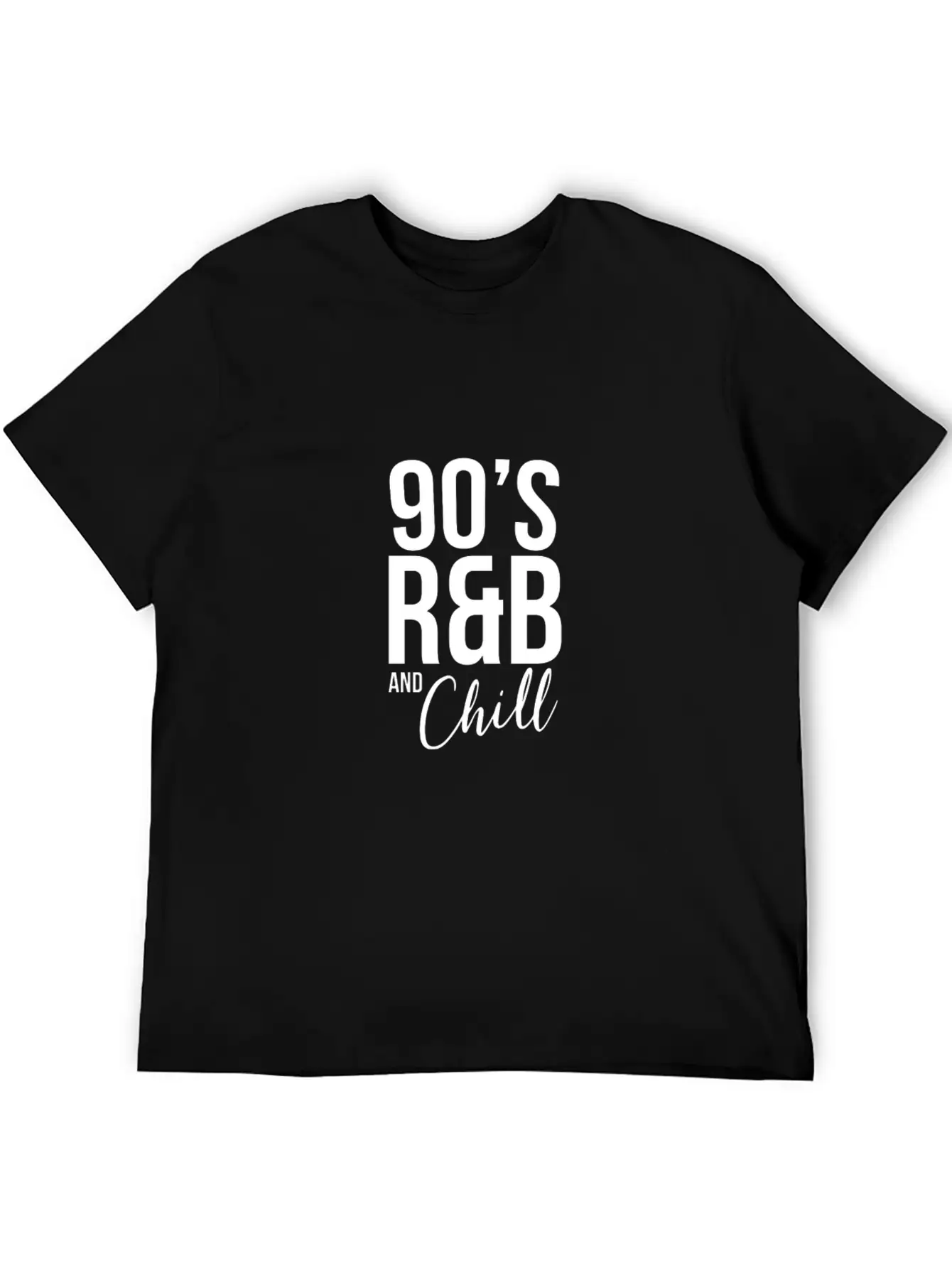 Retro Cool I Love 90'S R&B & Chill R&B Music Lover Casual Graphic T-Shirt – Simple And Comfortable Daily Wear