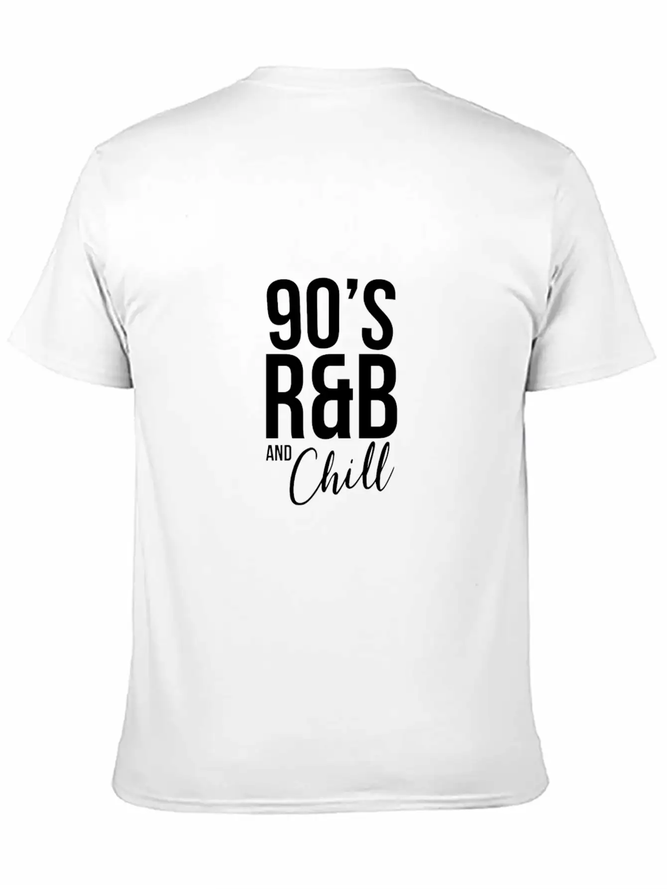 Retro Cool I Love 90'S R&B & Chill R&B Music Lover Casual Graphic T-Shirt – Simple And Comfortable Daily Wear
