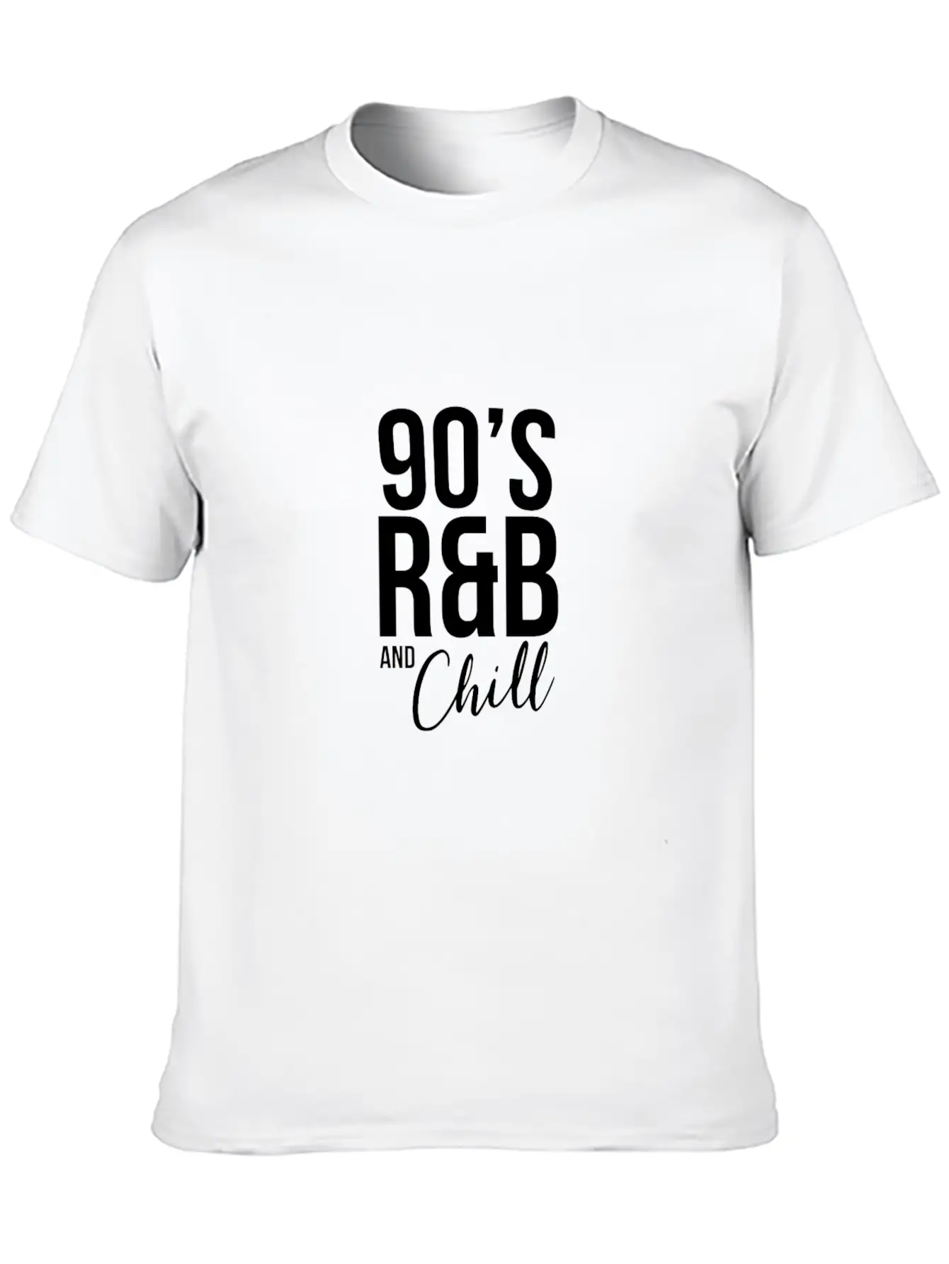 Retro Cool I Love 90'S R&B & Chill R&B Music Lover Casual Graphic T-Shirt – Simple And Comfortable Daily Wear