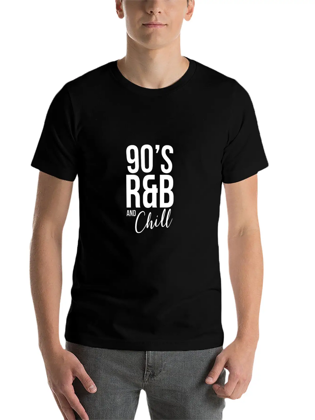 Retro Cool I Love 90'S R&B & Chill R&B Music Lover Casual Graphic T-Shirt – Simple And Comfortable Daily Wear