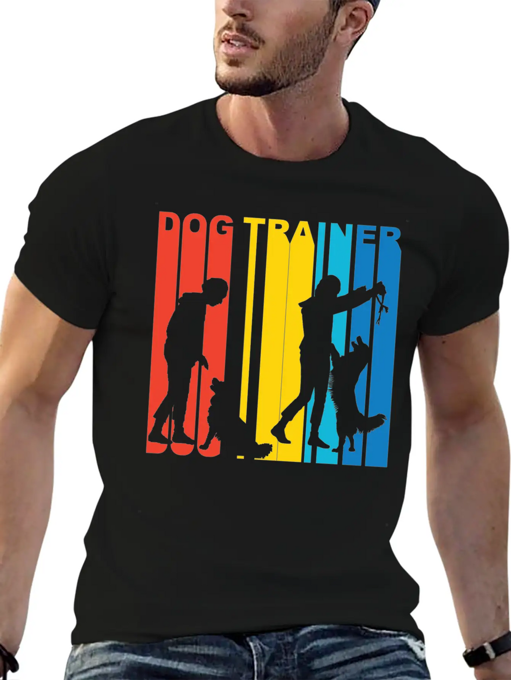 Retro Dog Trainer Unisex Casual T-Shirt – Clean Design For Daily Comfort