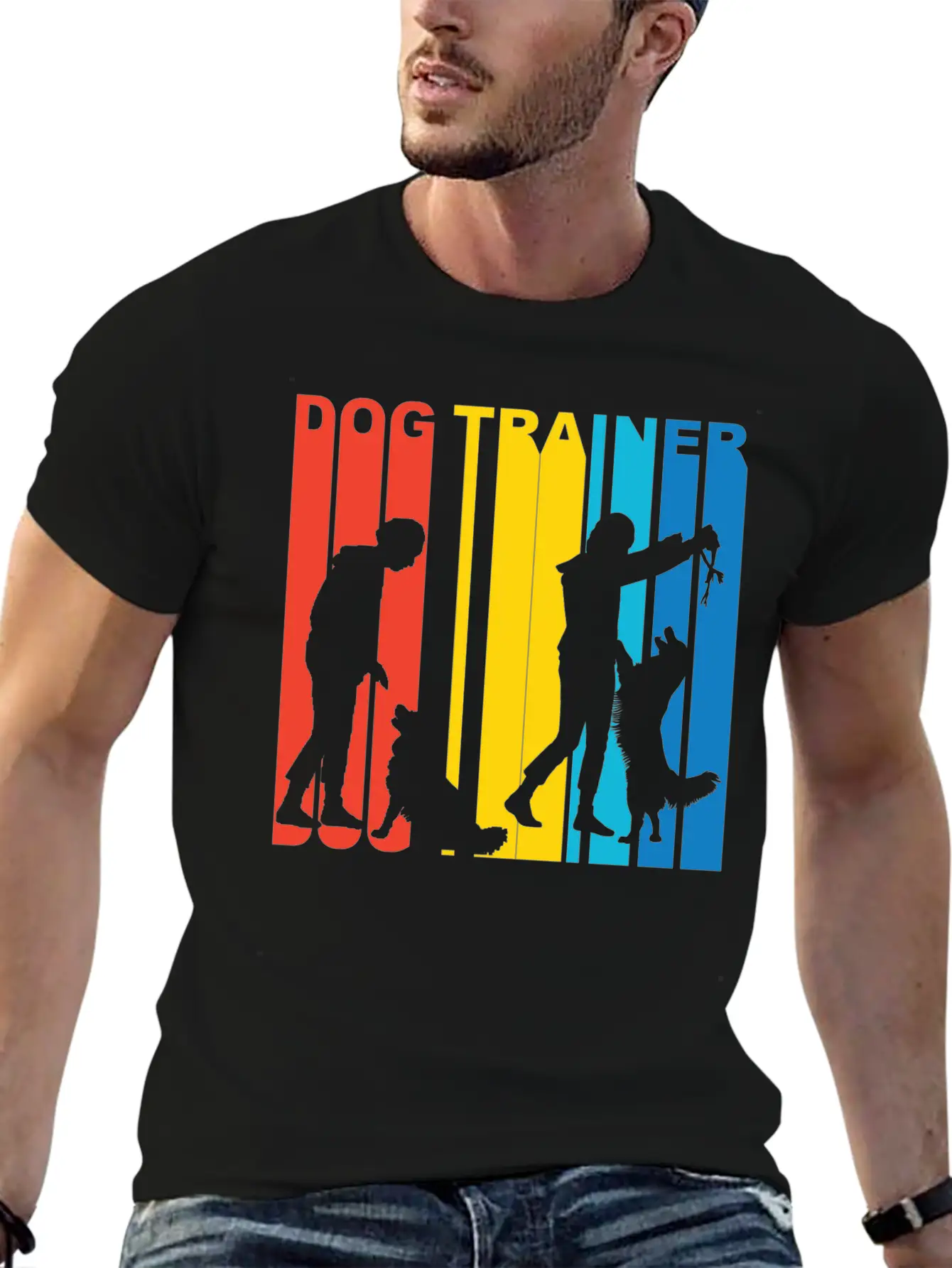 Retro Dog Trainer Unisex Casual T-Shirt – Clean Design For Daily Comfort