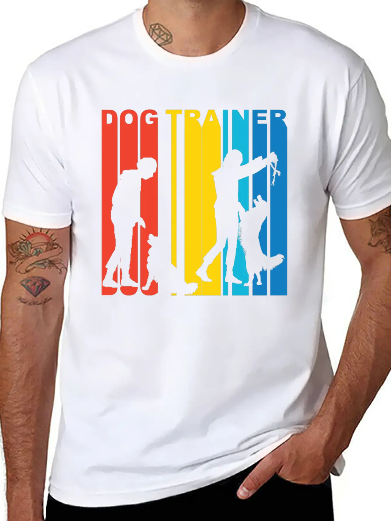 Retro Dog Trainer Unisex Casual T-Shirt – Clean Design For Daily Comfort