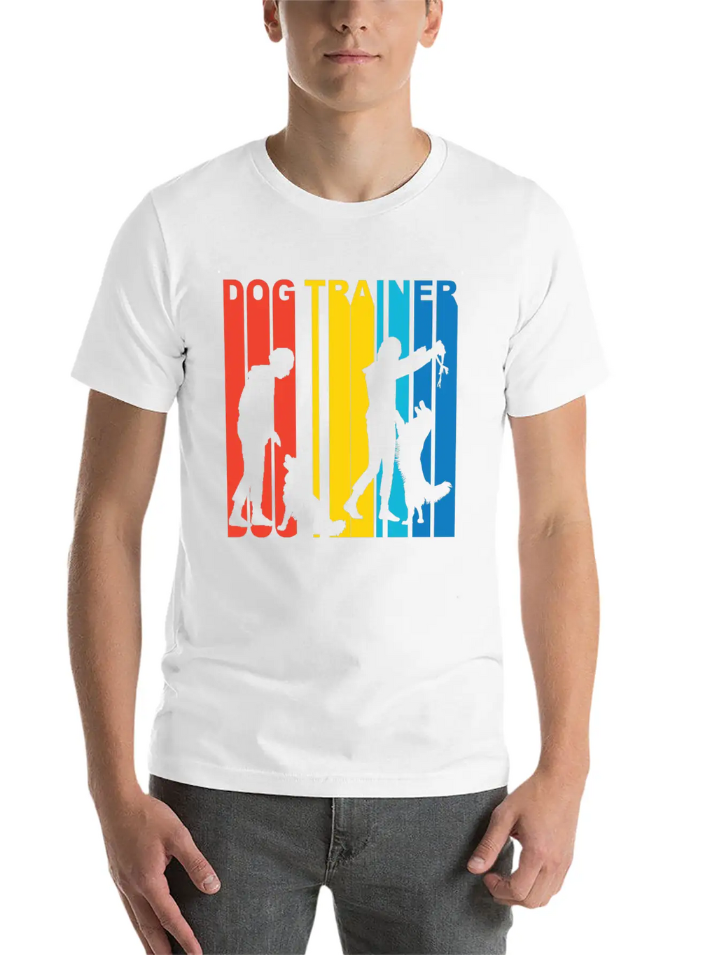 Retro Dog Trainer Unisex Casual T-Shirt – Clean Design For Daily Comfort