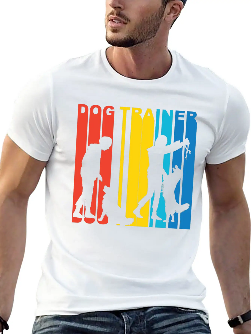 Retro Dog Trainer Unisex Casual T-Shirt – Clean Design For Daily Comfort