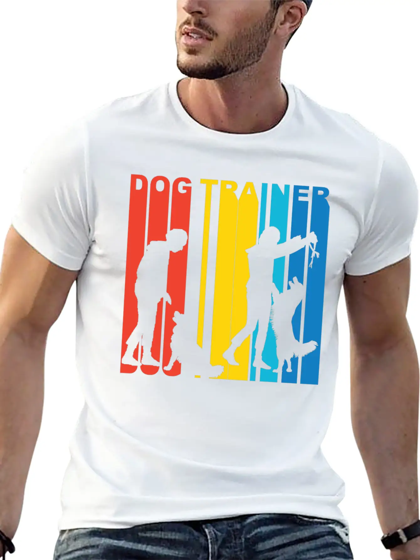 Retro Dog Trainer Unisex Casual T-Shirt – Clean Design For Daily Comfort