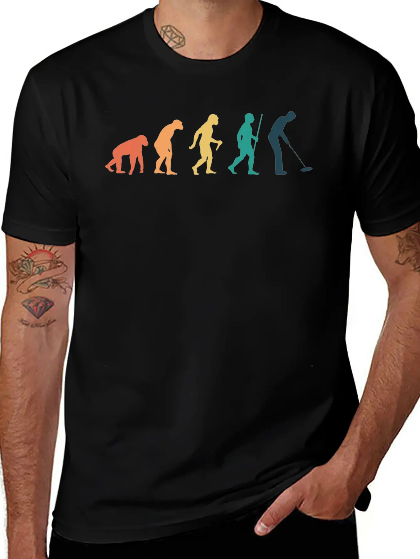 Retro Evolution Metal Detecting Metal Detector Unisex Casual T-Shirt – Clean Design For Daily Comfort