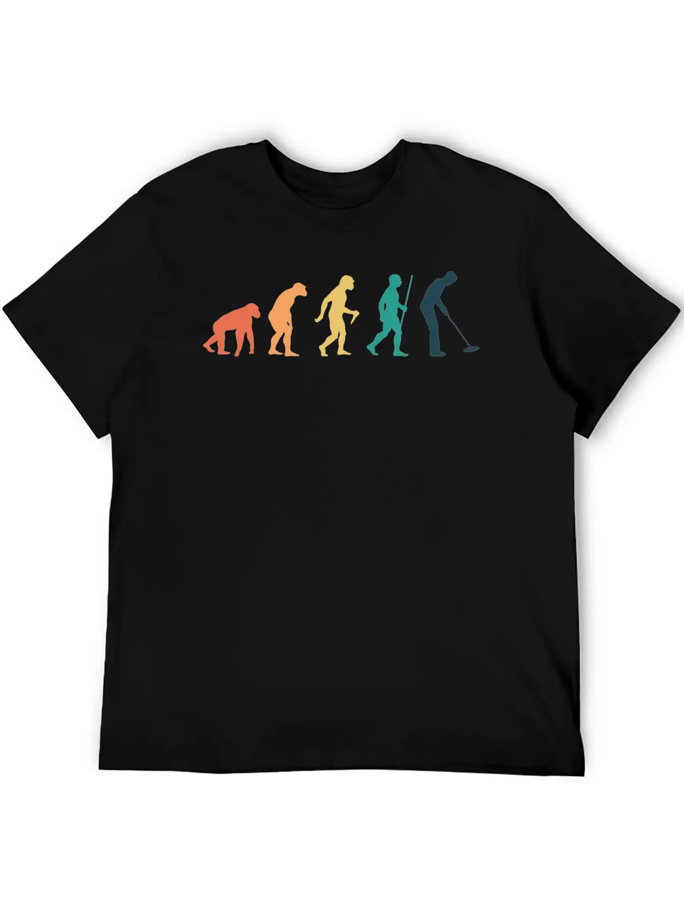 Retro Evolution Metal Detecting Metal Detector Unisex Casual T-Shirt – Clean Design For Daily Comfort