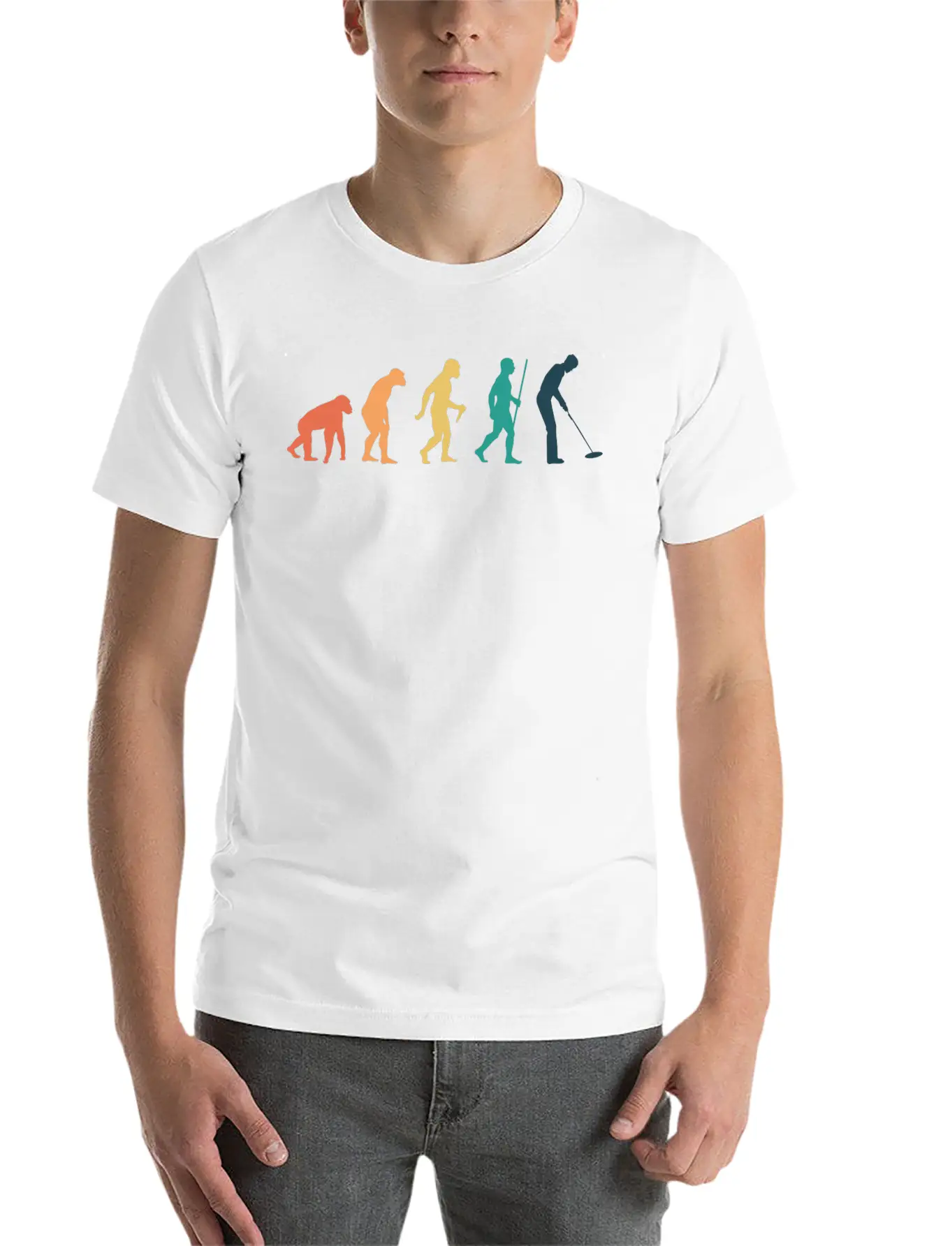 Retro Evolution Metal Detecting Metal Detector Unisex Casual T-Shirt – Clean Design For Daily Comfort
