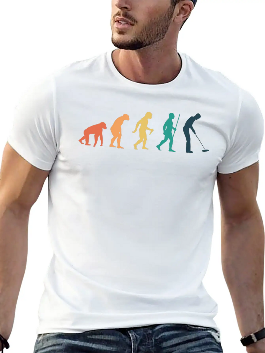 Retro Evolution Metal Detecting Metal Detector Unisex Casual T-Shirt – Clean Design For Daily Comfort