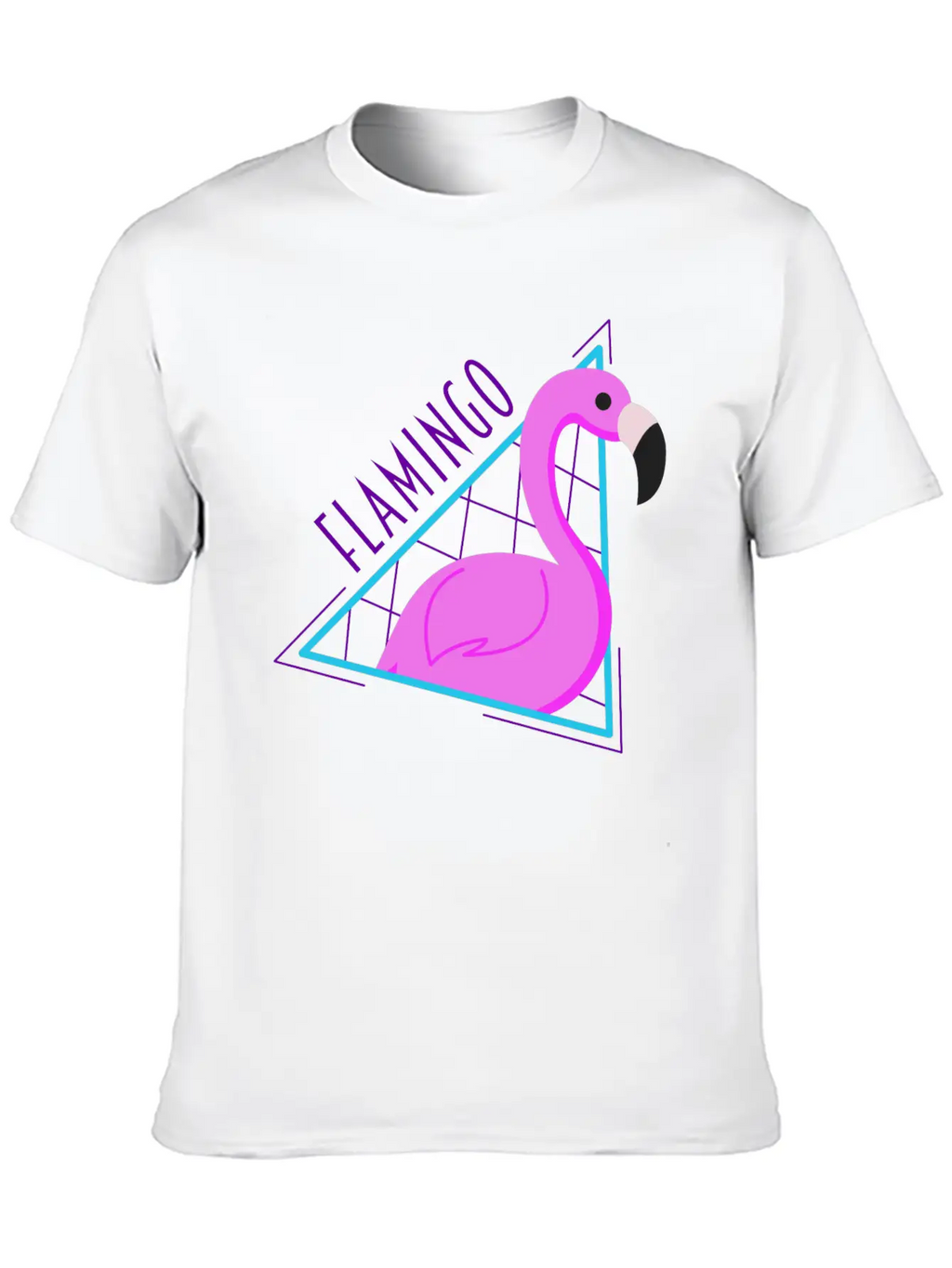 RETRO FLAMINGO Classic Fit Graphic Tee For Daily Comfort – Unisex Cotton Shirt