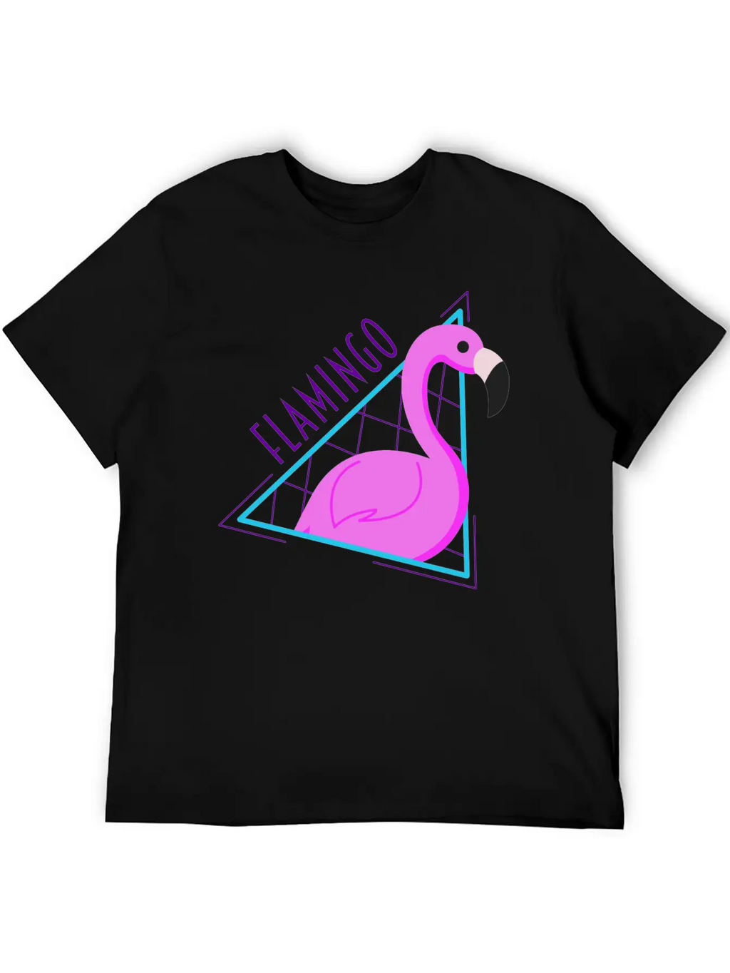 RETRO FLAMINGO Classic Fit Graphic Tee For Daily Comfort – Unisex Cotton Shirt