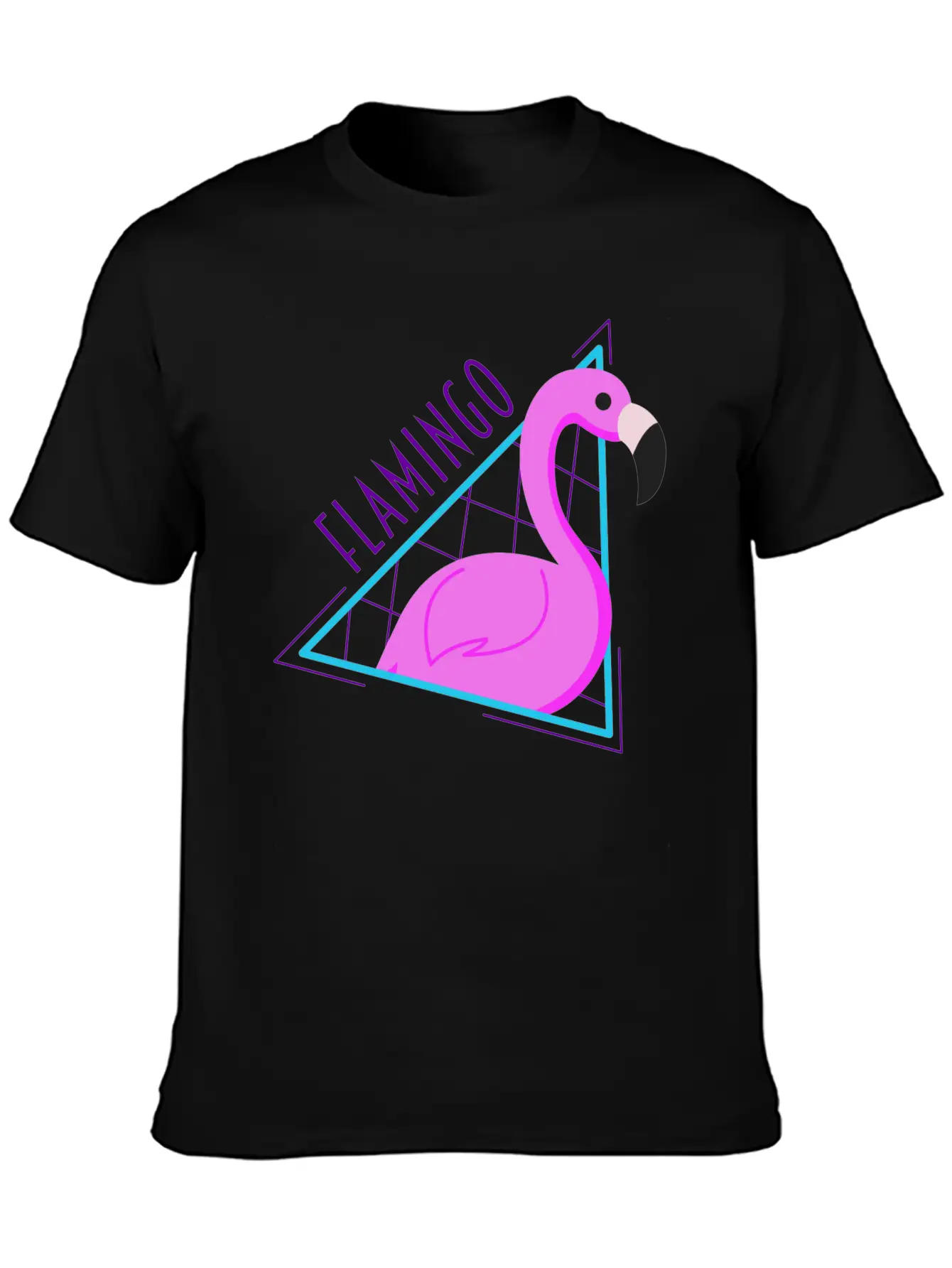 RETRO FLAMINGO Classic Fit Graphic Tee For Daily Comfort – Unisex Cotton Shirt