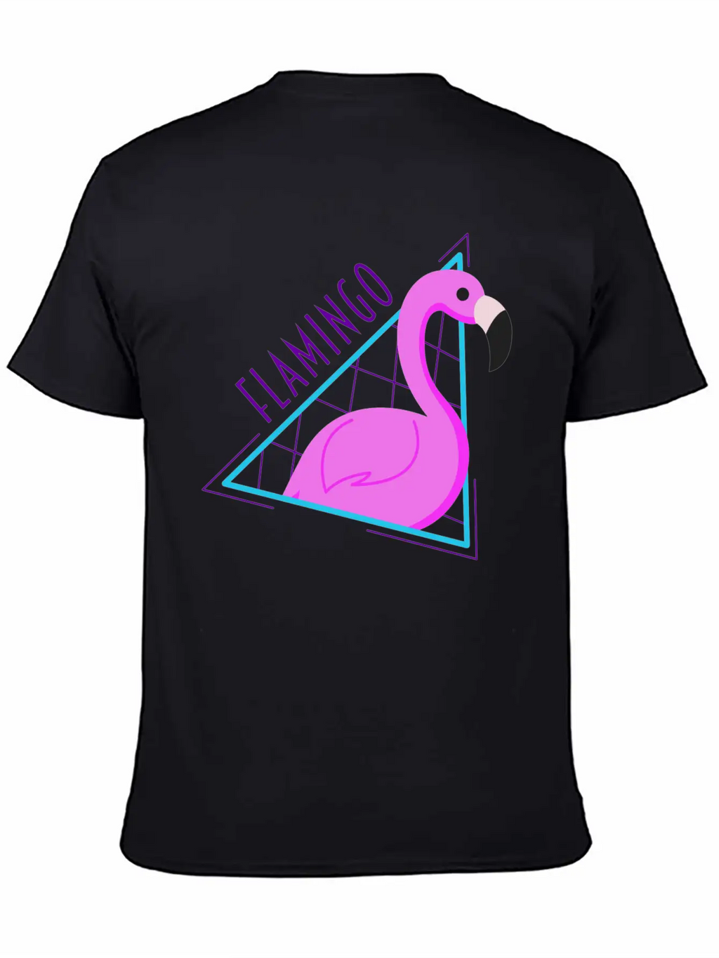 RETRO FLAMINGO Classic Fit Graphic Tee For Daily Comfort – Unisex Cotton Shirt