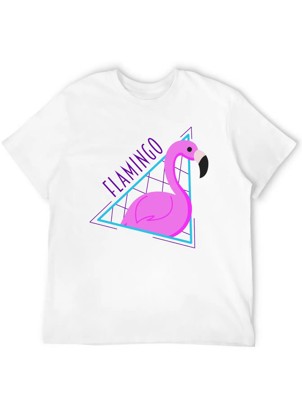 RETRO FLAMINGO Classic Fit Graphic Tee For Daily Comfort – Unisex Cotton Shirt