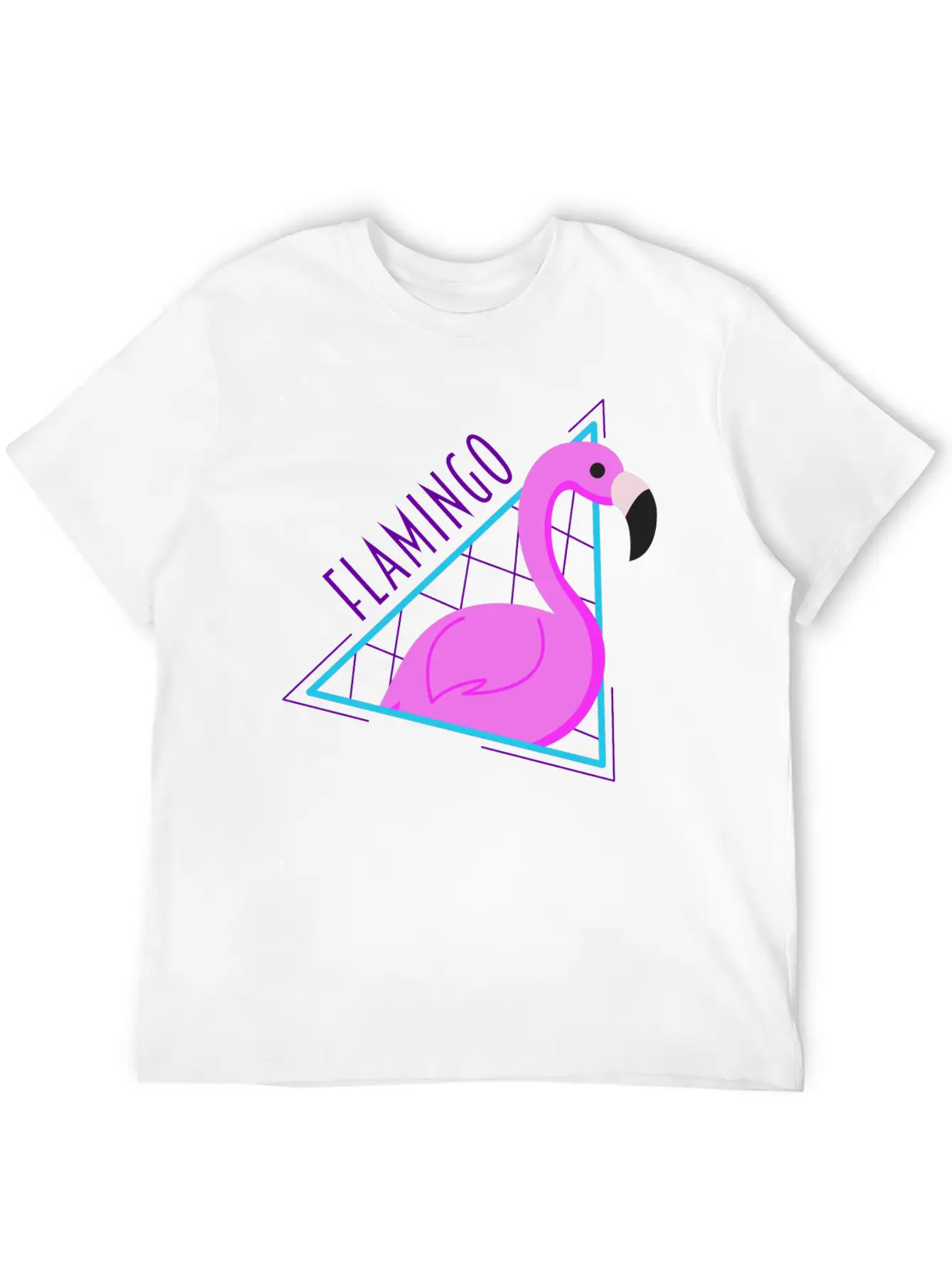 RETRO FLAMINGO Classic Fit Graphic Tee For Daily Comfort – Unisex Cotton Shirt