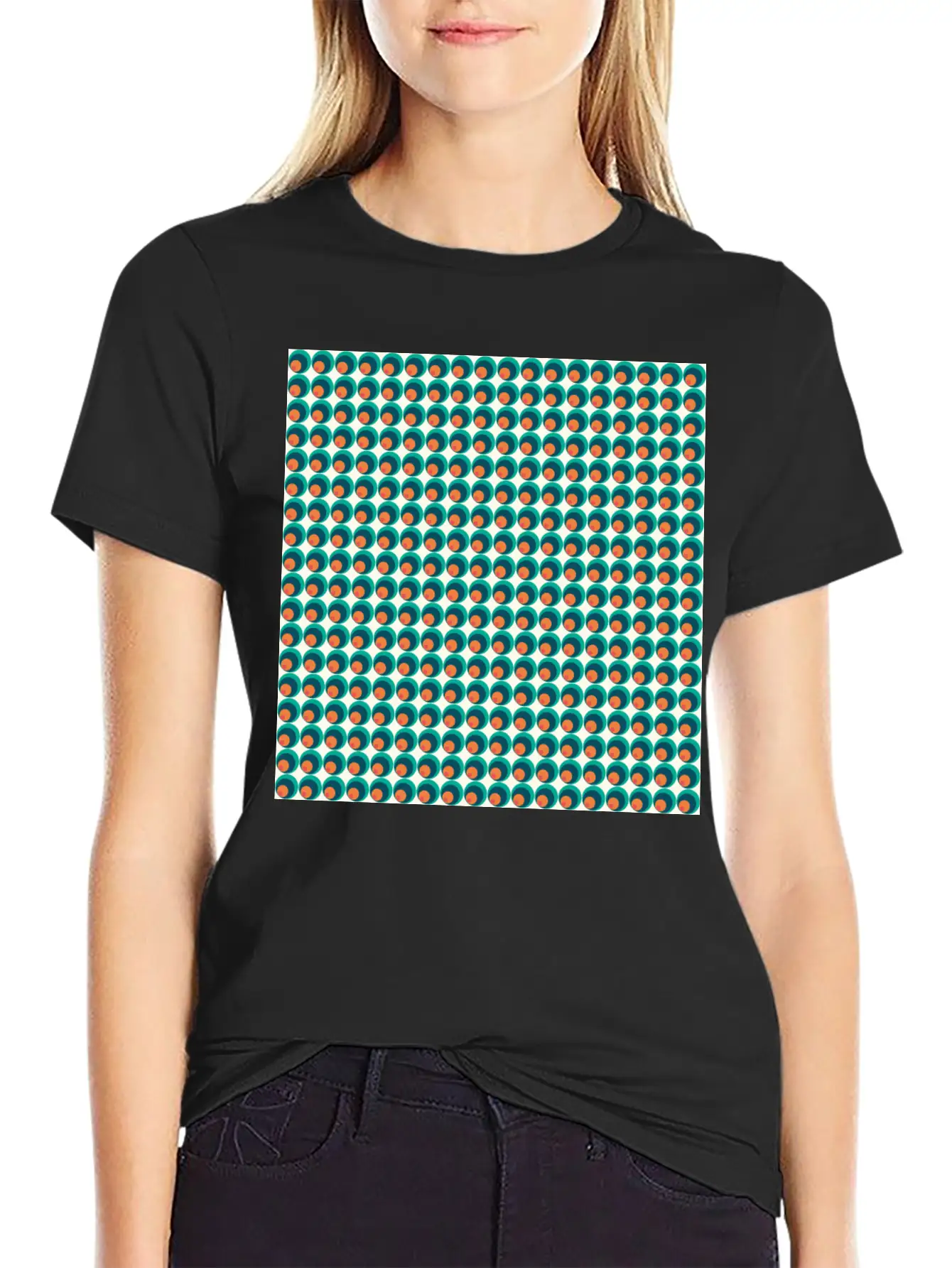 Retro Funky Style Modern Pattern Unisex Casual T-Shirt – Clean Design For Daily Comfort