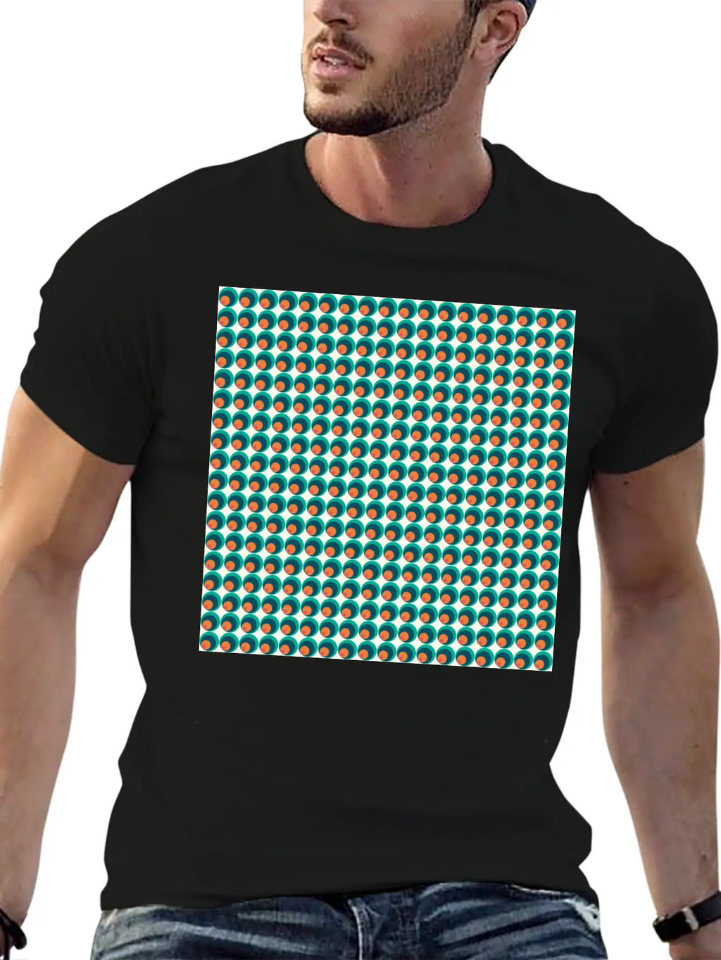Retro Funky Style Modern Pattern Unisex Casual T-Shirt – Clean Design For Daily Comfort