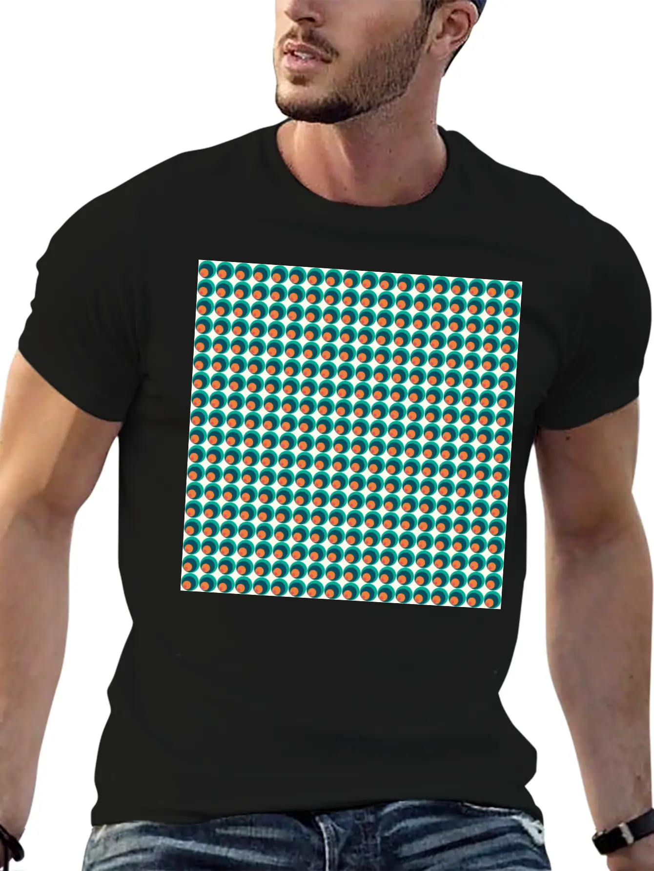 Retro Funky Style Modern Pattern Unisex Casual T-Shirt – Clean Design For Daily Comfort