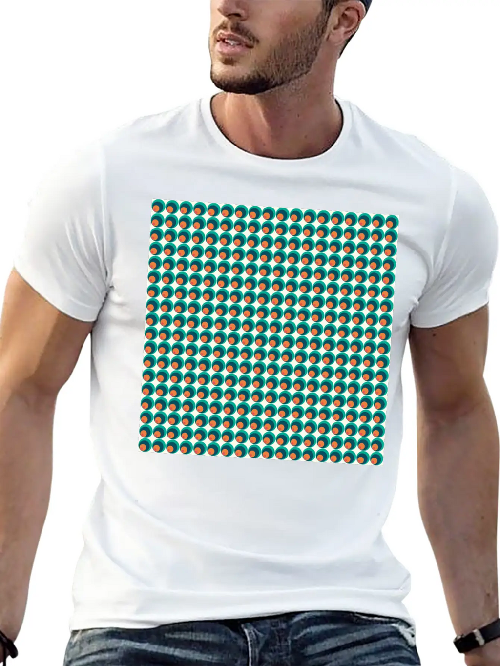 Retro Funky Style Modern Pattern Unisex Casual T-Shirt – Clean Design For Daily Comfort