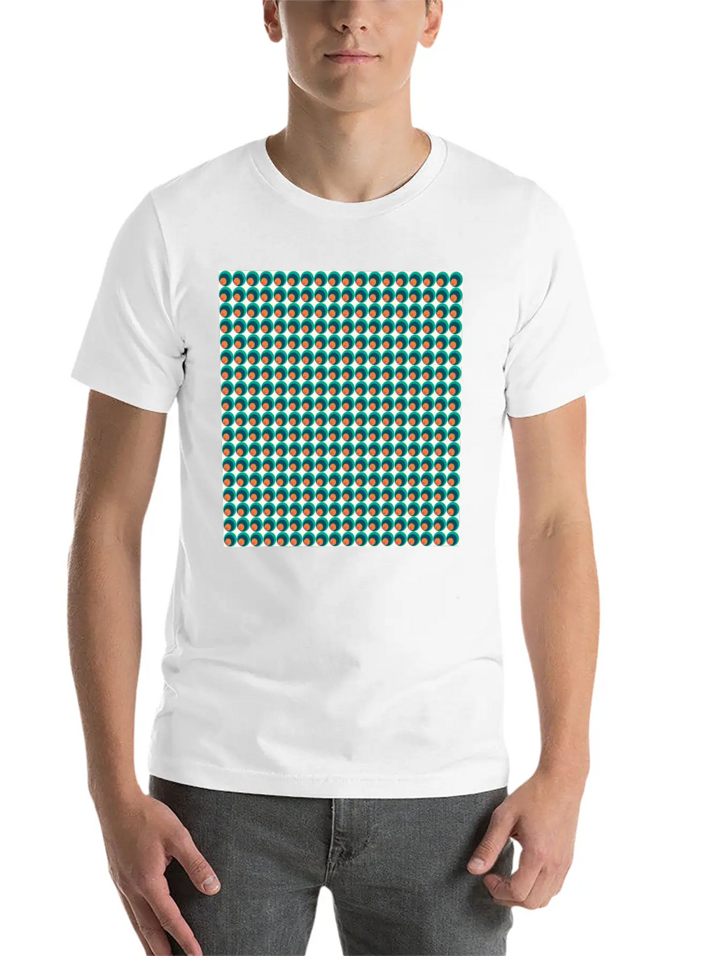 Retro Funky Style Modern Pattern Unisex Casual T-Shirt – Clean Design For Daily Comfort