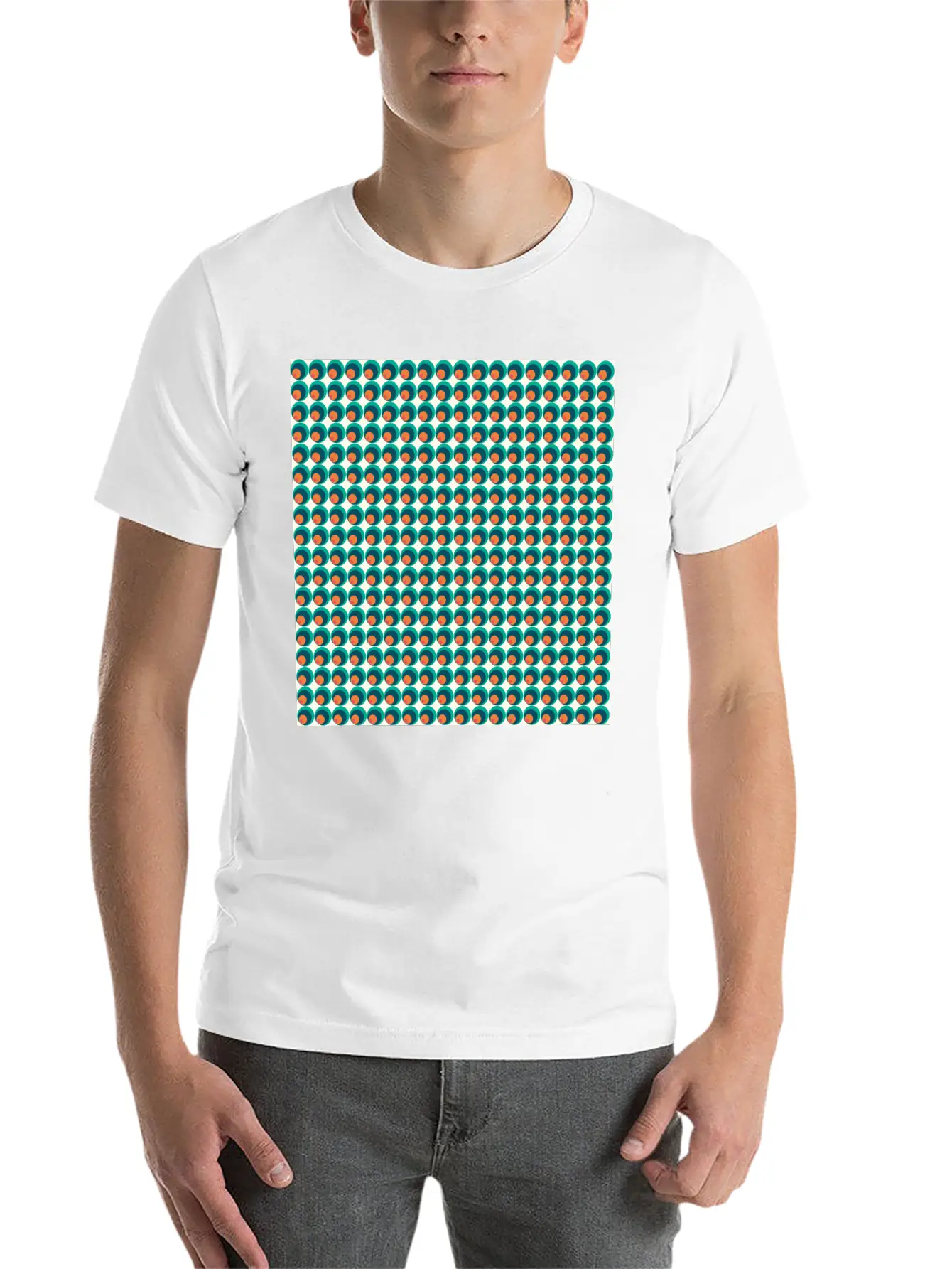 Retro Funky Style Modern Pattern Unisex Casual T-Shirt – Clean Design For Daily Comfort