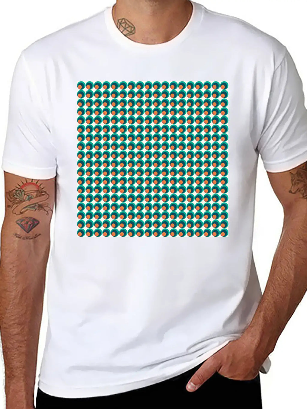 Retro Funky Style Modern Pattern Unisex Casual T-Shirt – Clean Design For Daily Comfort