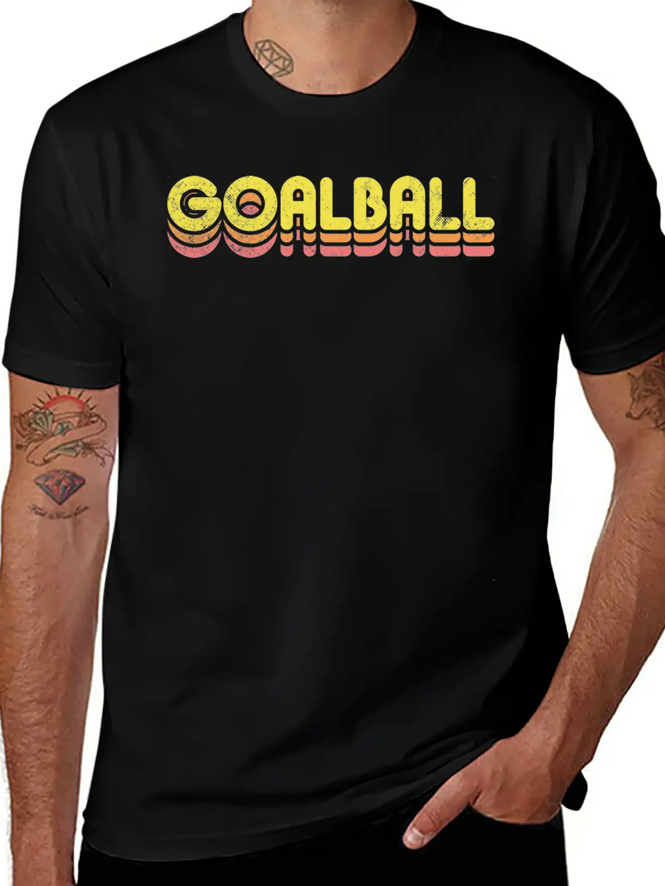 Retro Goalball Unisex Casual T-Shirt – Clean Design For Daily Comfort