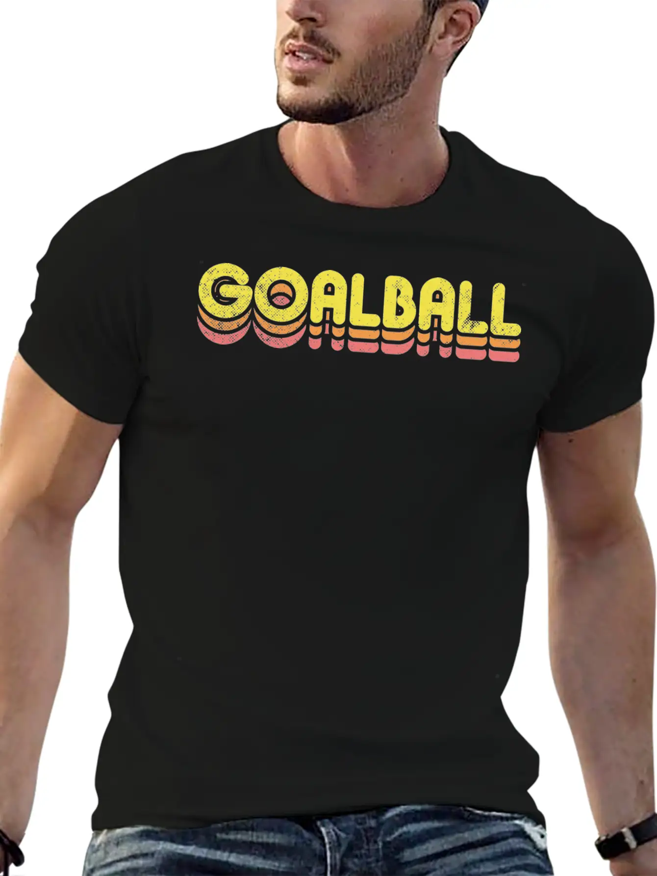 Retro Goalball Unisex Casual T-Shirt – Clean Design For Daily Comfort