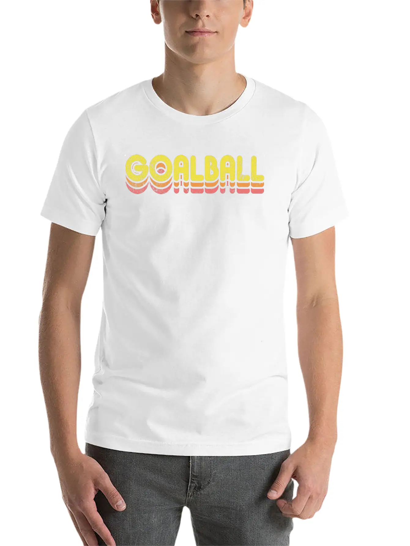 Retro Goalball Unisex Casual T-Shirt – Clean Design For Daily Comfort
