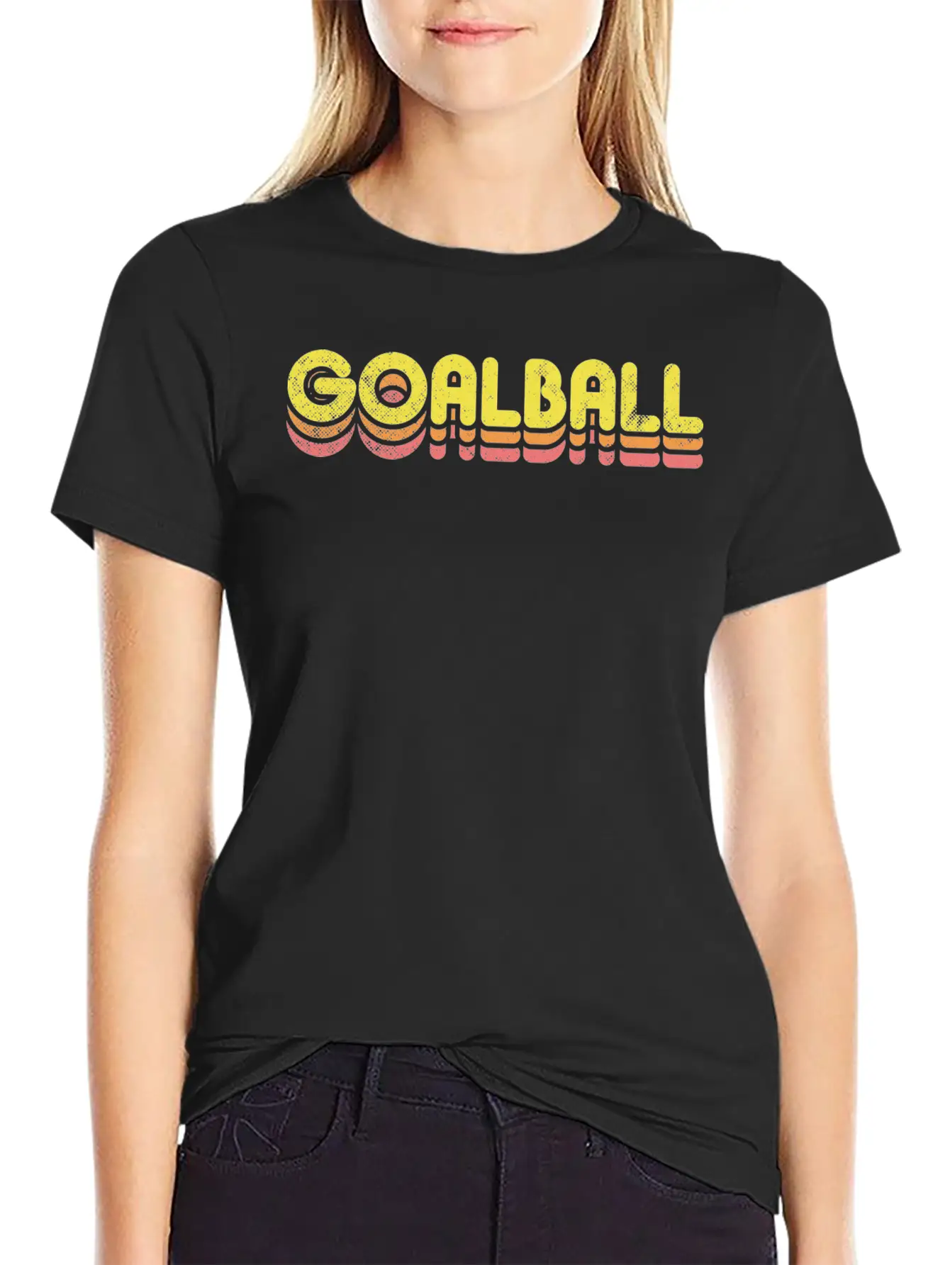 Retro Goalball Unisex Casual T-Shirt – Clean Design For Daily Comfort