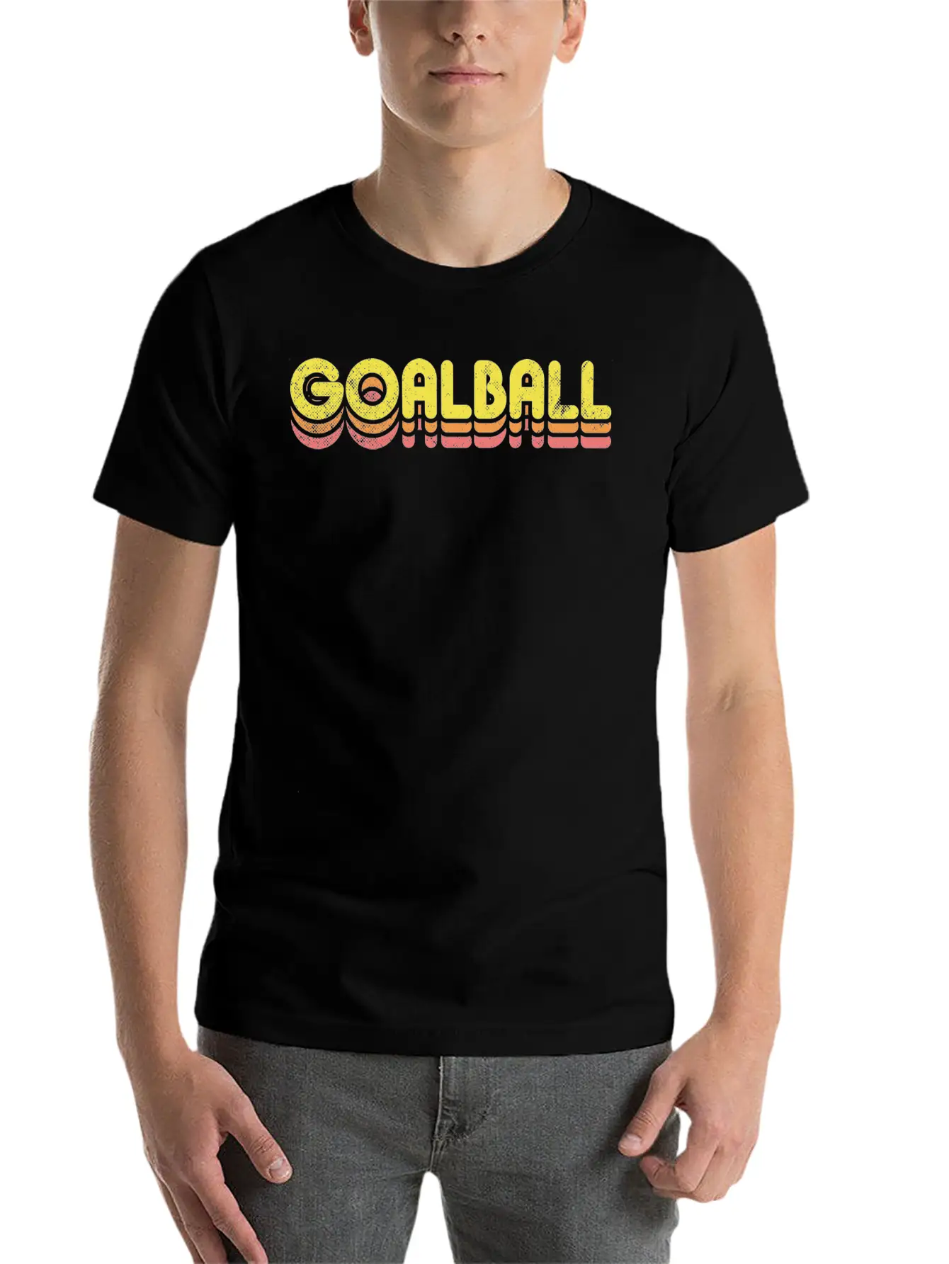 Retro Goalball Unisex Casual T-Shirt – Clean Design For Daily Comfort