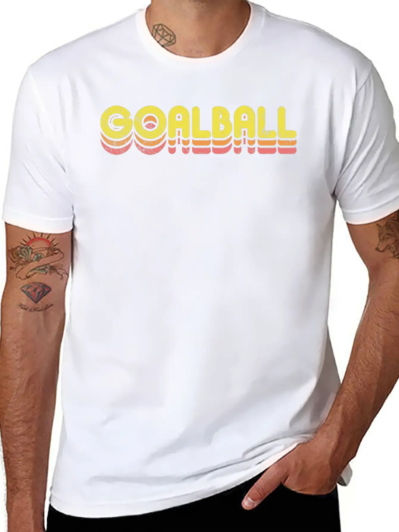 Retro Goalball Unisex Casual T-Shirt – Clean Design For Daily Comfort