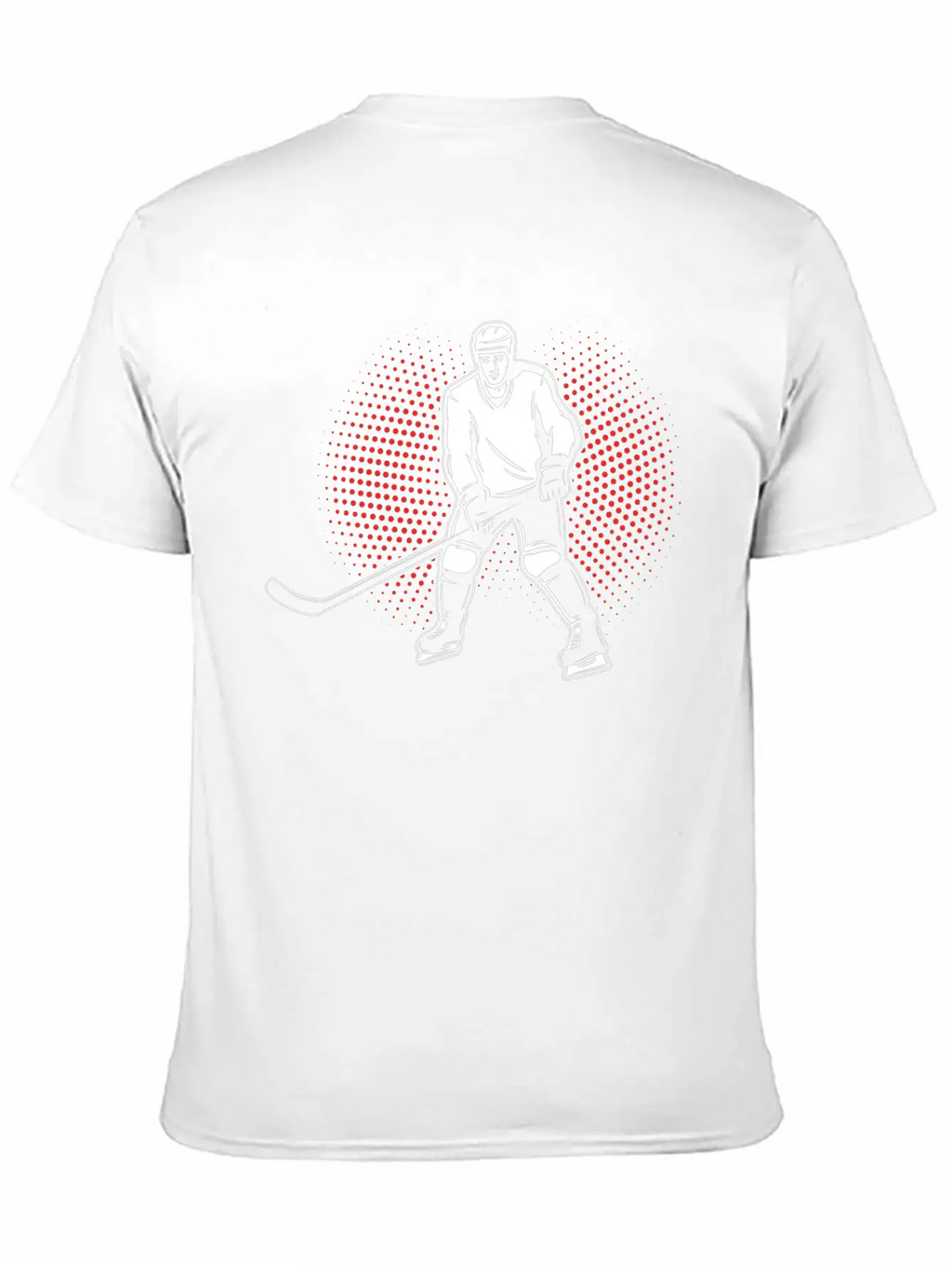 Retro Ice Hockey Player Unisex Casual T-Shirt – Clean Design For Daily Comfort