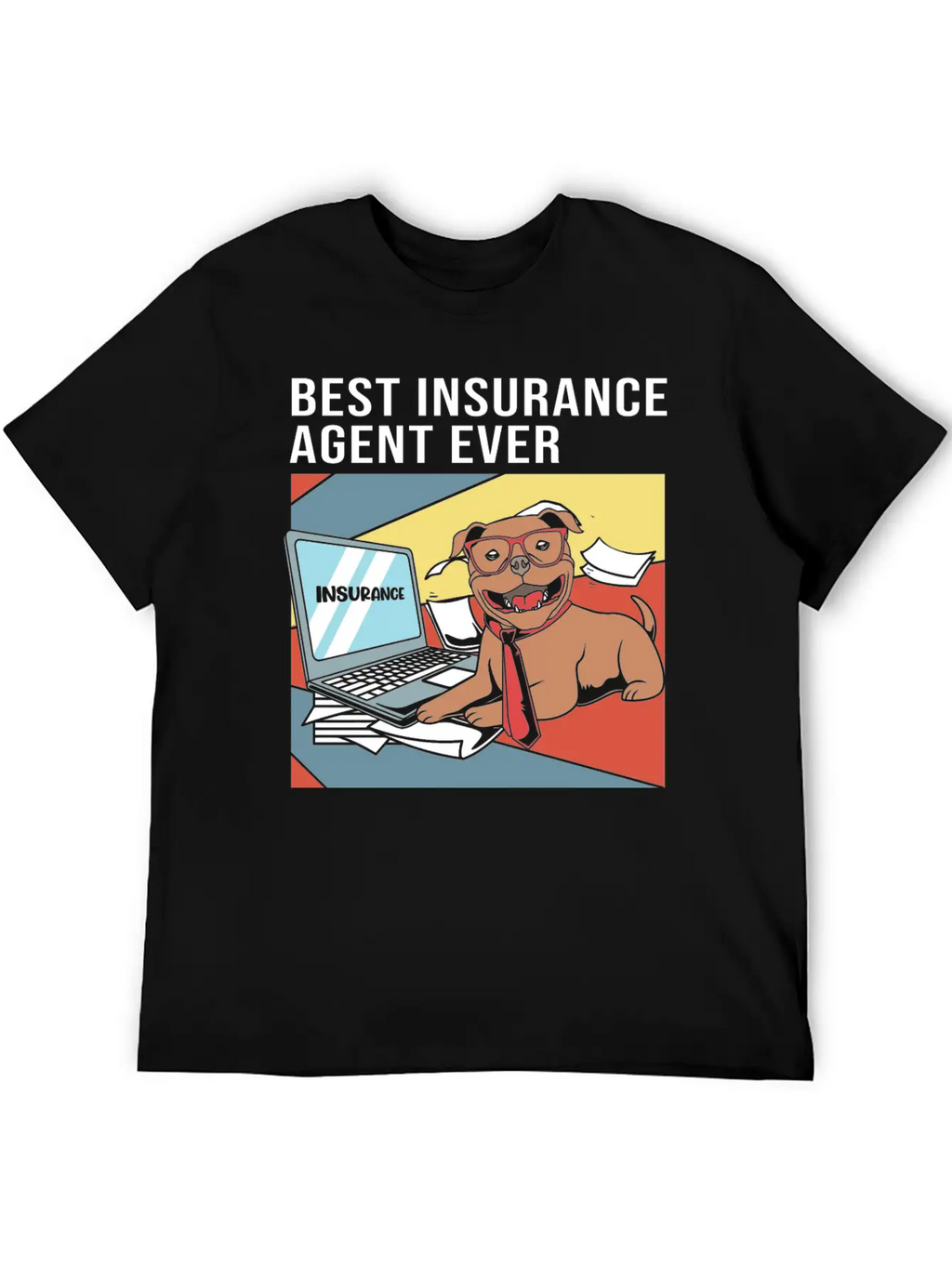 Retro Insurance Broker Best Insurance Agent Ever Unisex Short Sleeve Soft Cotton T-Shirt – Casual Everyday Wear