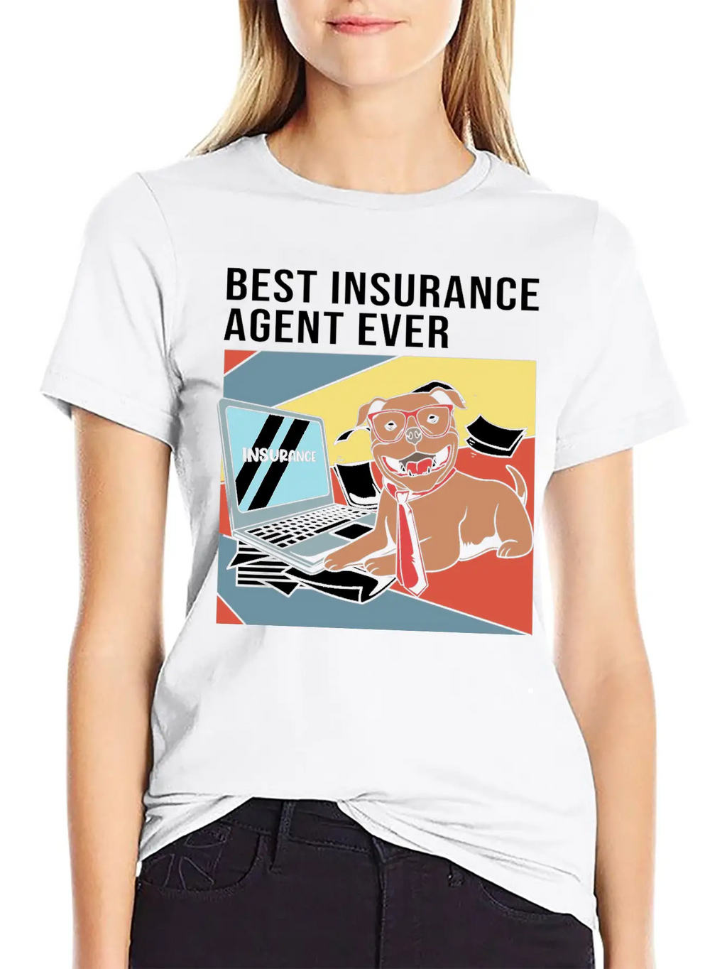 Retro Insurance Broker Best Insurance Agent Ever Unisex Short Sleeve Soft Cotton T-Shirt – Casual Everyday Wear