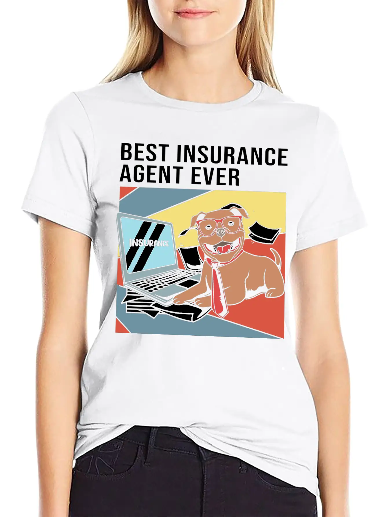 Retro Insurance Broker Best Insurance Agent Ever Unisex Short Sleeve Soft Cotton T-Shirt – Casual Everyday Wear