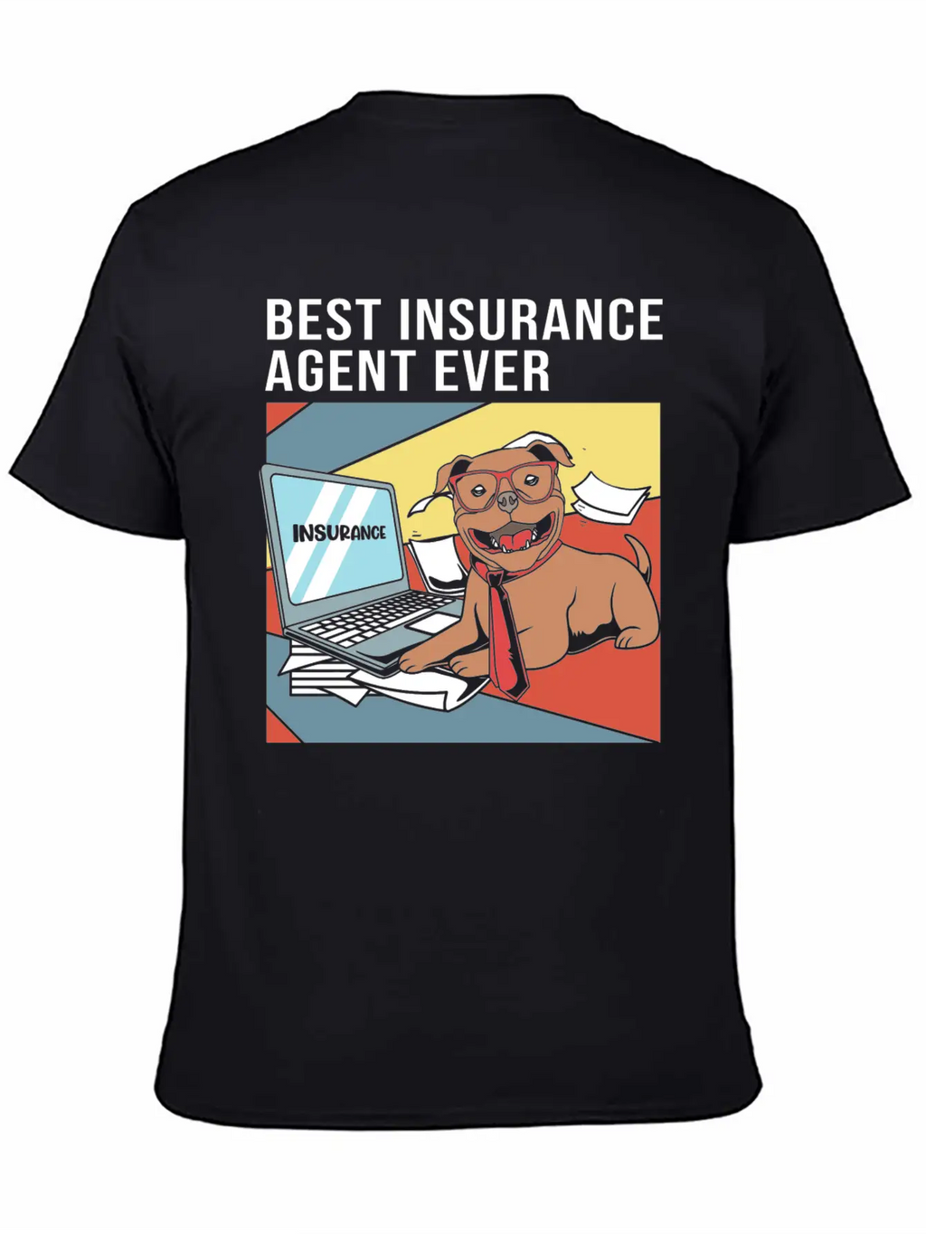 Retro Insurance Broker Best Insurance Agent Ever Unisex Short Sleeve Soft Cotton T-Shirt – Casual Everyday Wear