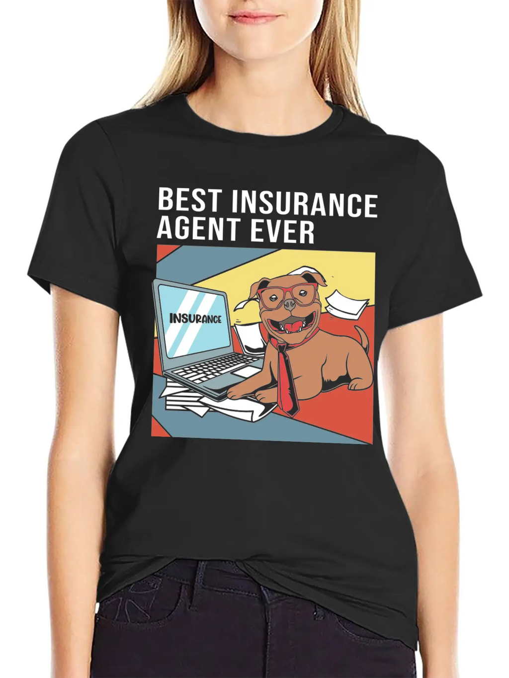 Retro Insurance Broker Best Insurance Agent Ever Unisex Short Sleeve Soft Cotton T-Shirt – Casual Everyday Wear