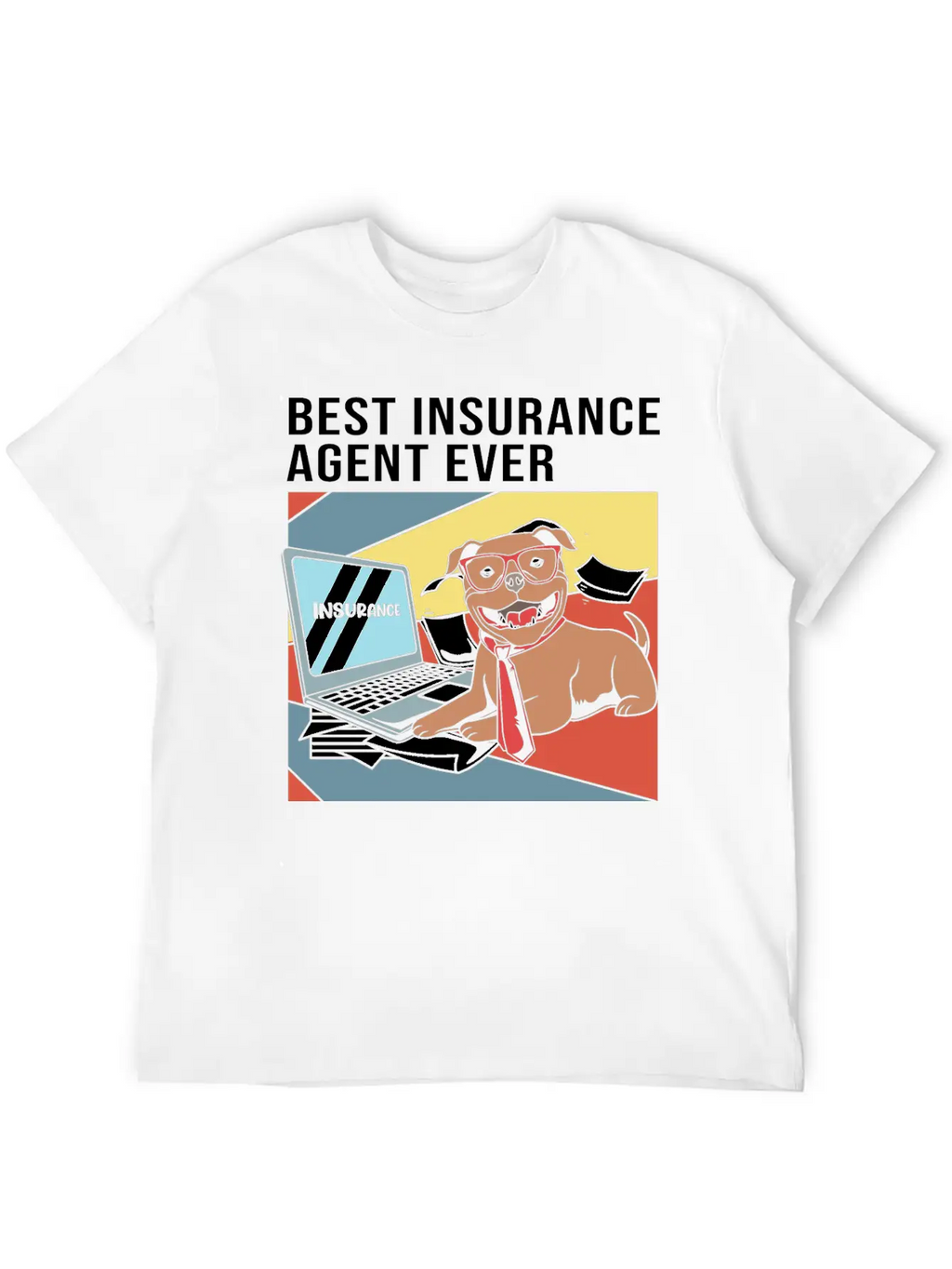 Retro Insurance Broker Best Insurance Agent Ever Unisex Short Sleeve Soft Cotton T-Shirt – Casual Everyday Wear