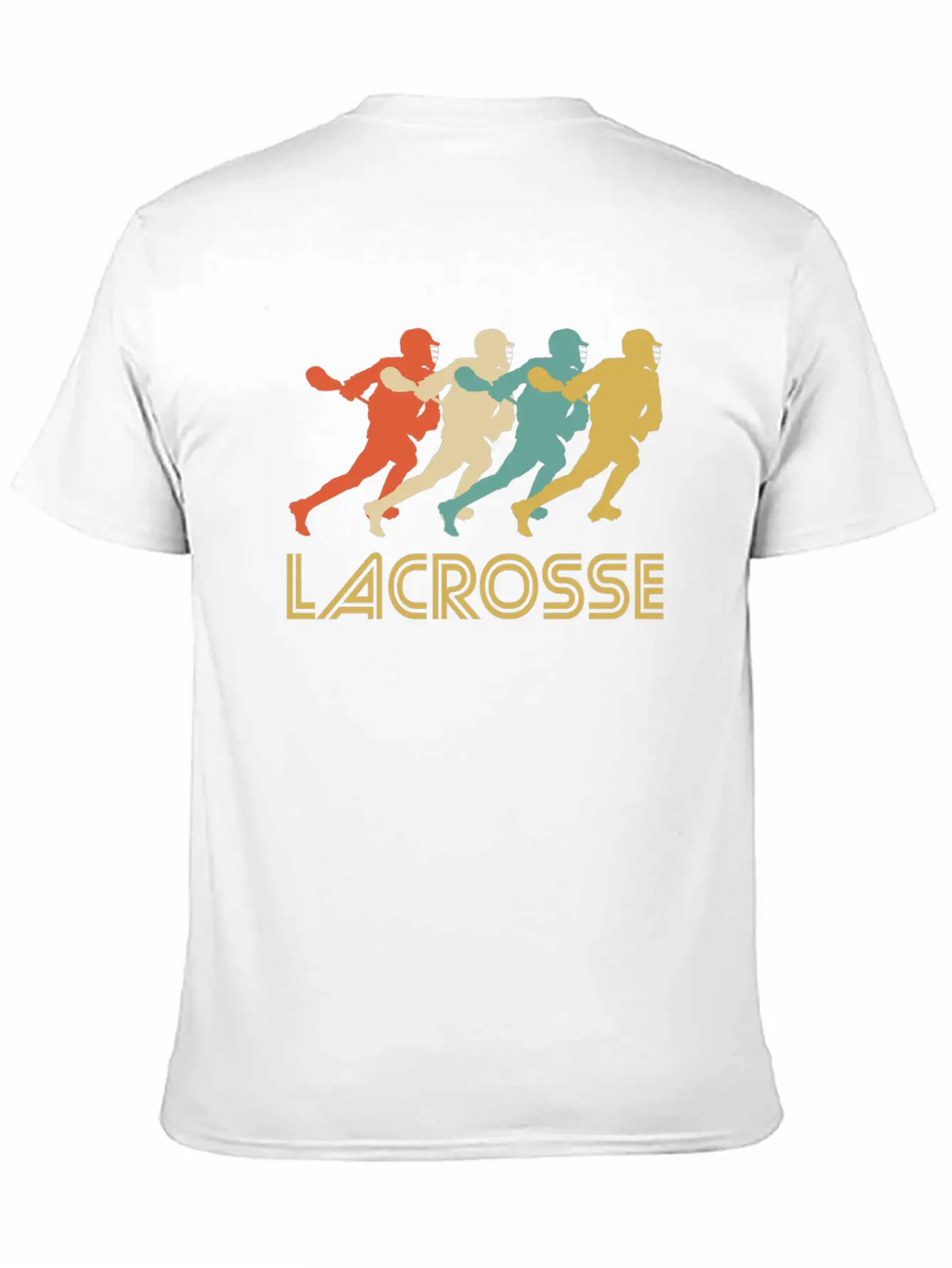 Retro Lacrosse Pop Art Unisex Short Sleeve Soft Cotton T-Shirt – Casual Everyday Wear